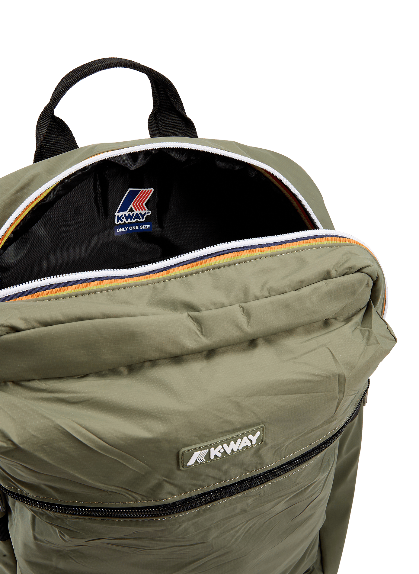 Sac à dos rembourré Laon en tissu ripstop K-WAY Vert