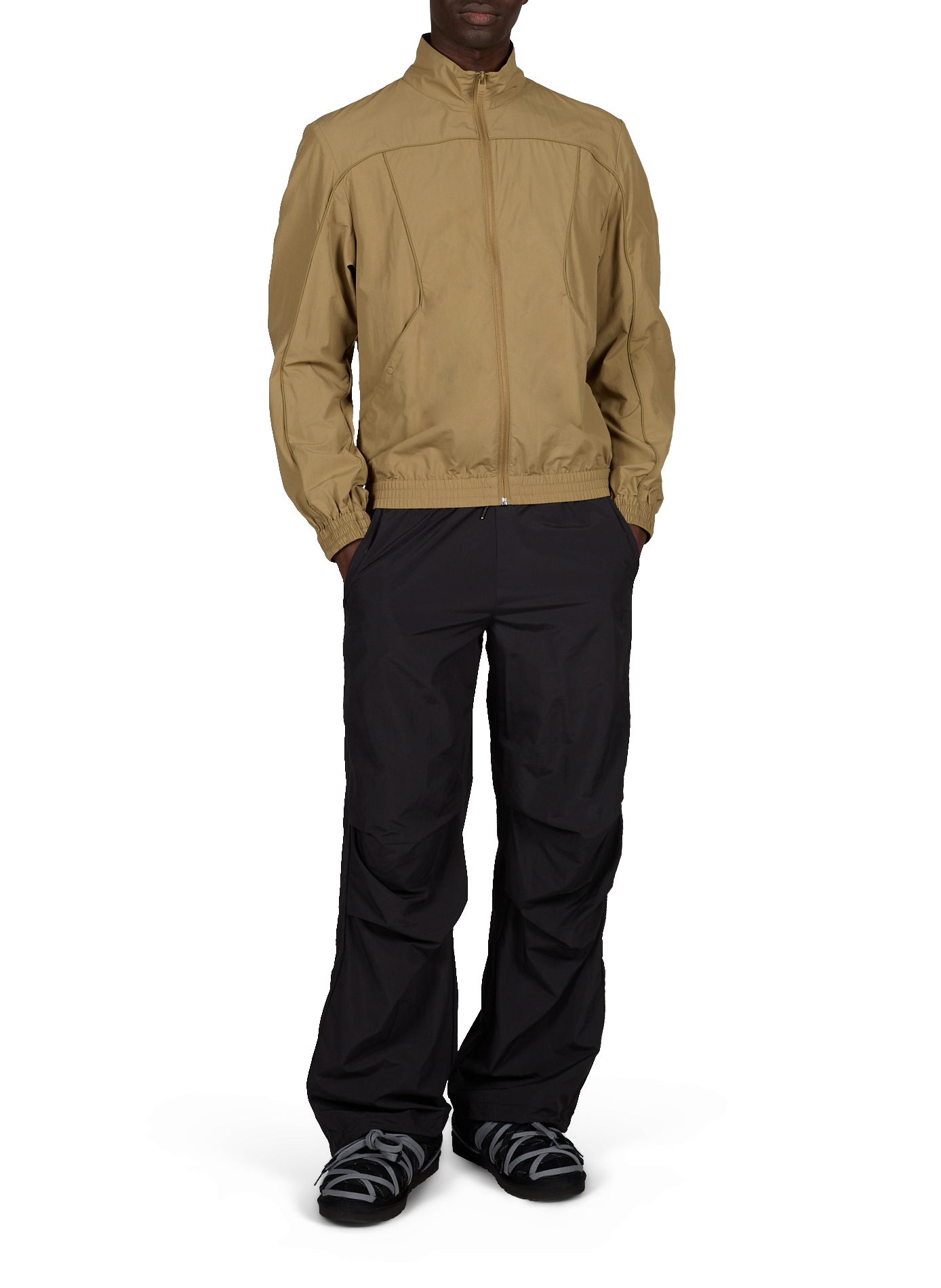 Straight-fit joggers   RAINS Black