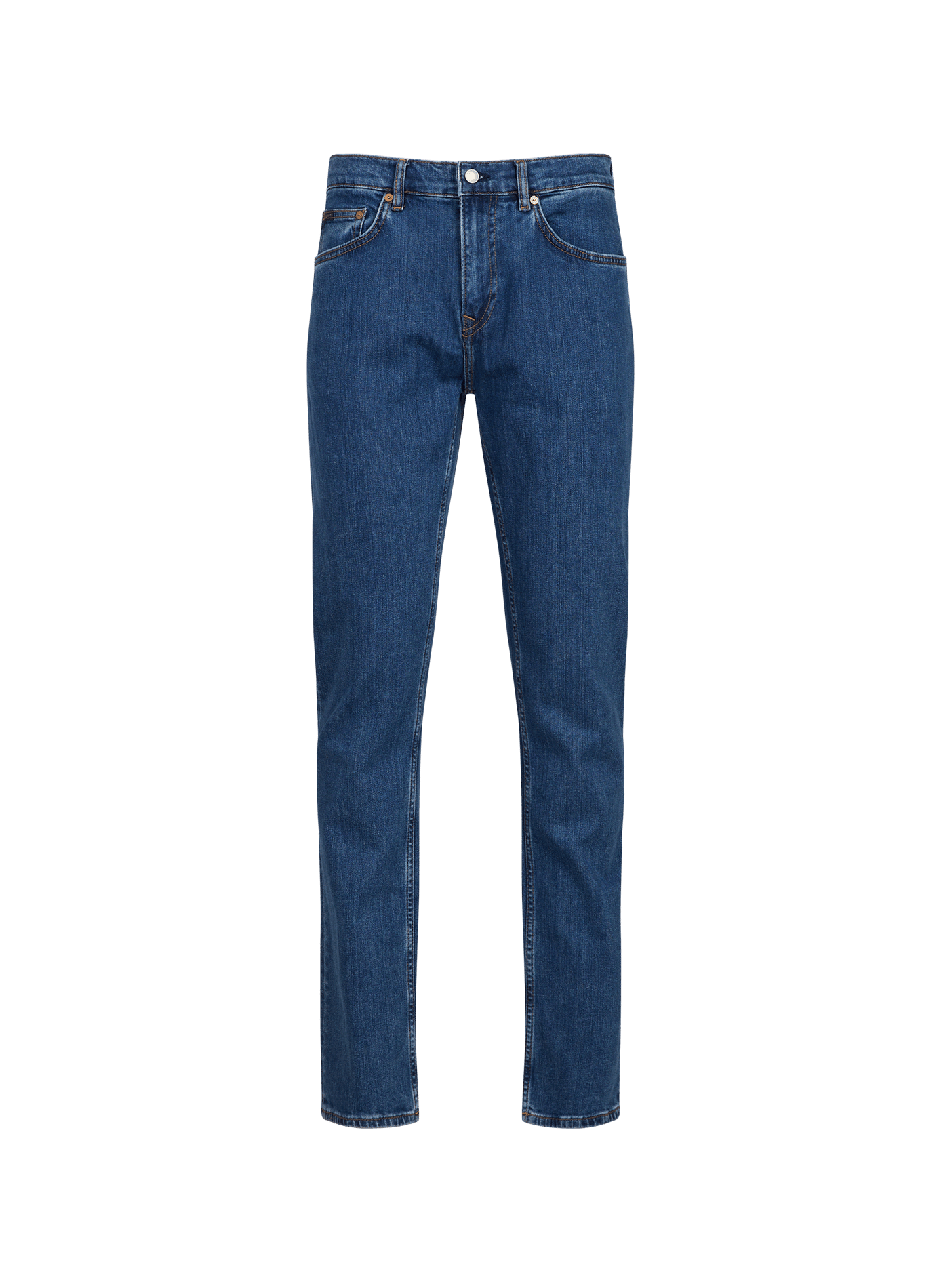 Jean droit en coton mélangé GANT Bleu