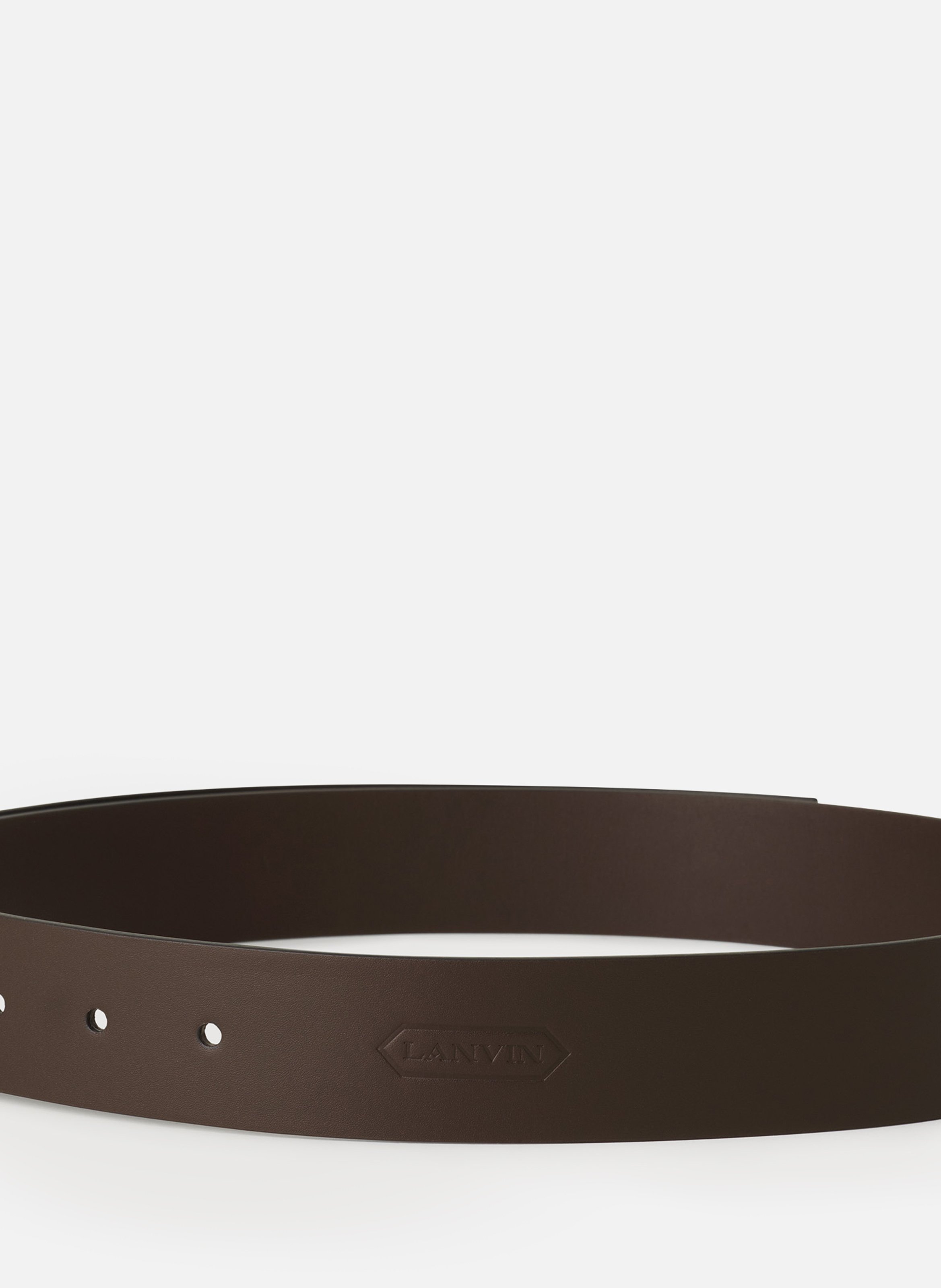 Ceinture compagnon en cuir LANVIN Marron