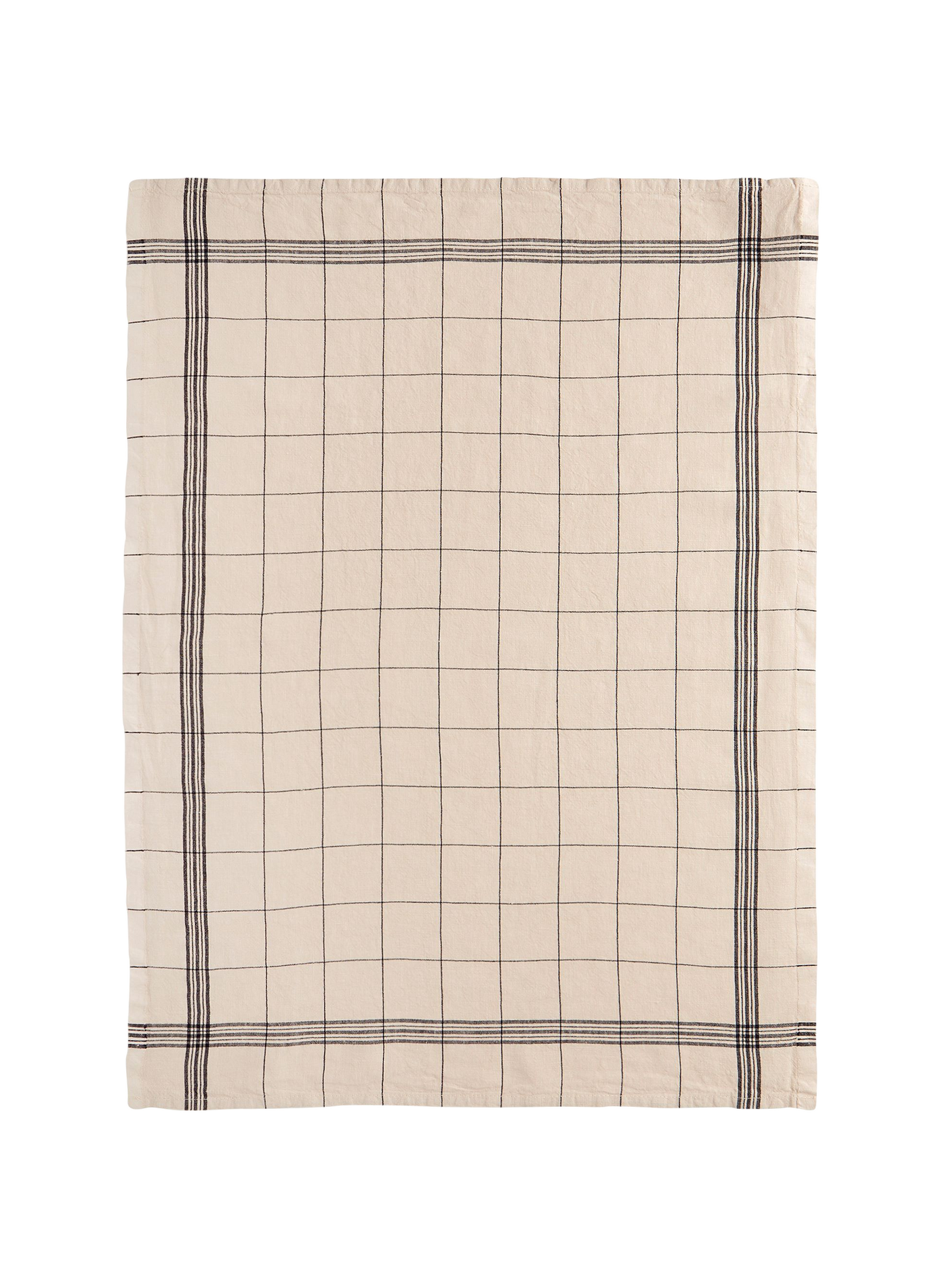 Set of 6 Bistrot linen tea towels CHARVET Beige