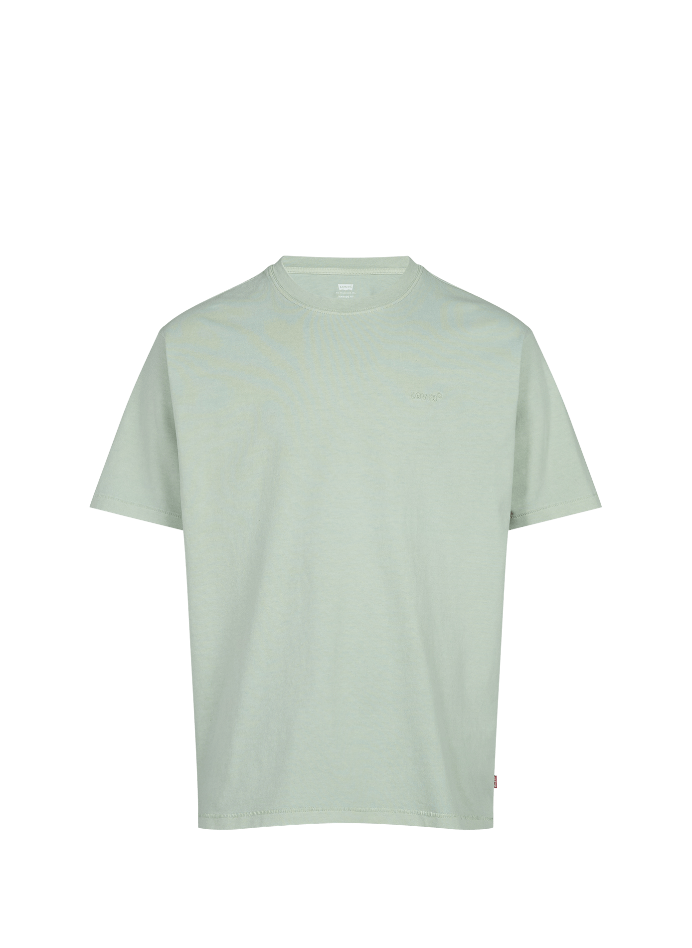 Camiseta cuello redondo de algodón LEVI'S Verde
