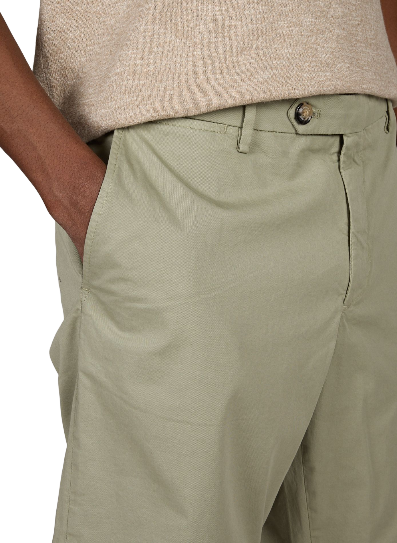Chino Bermuda in blended cotton FACONNABLE Green