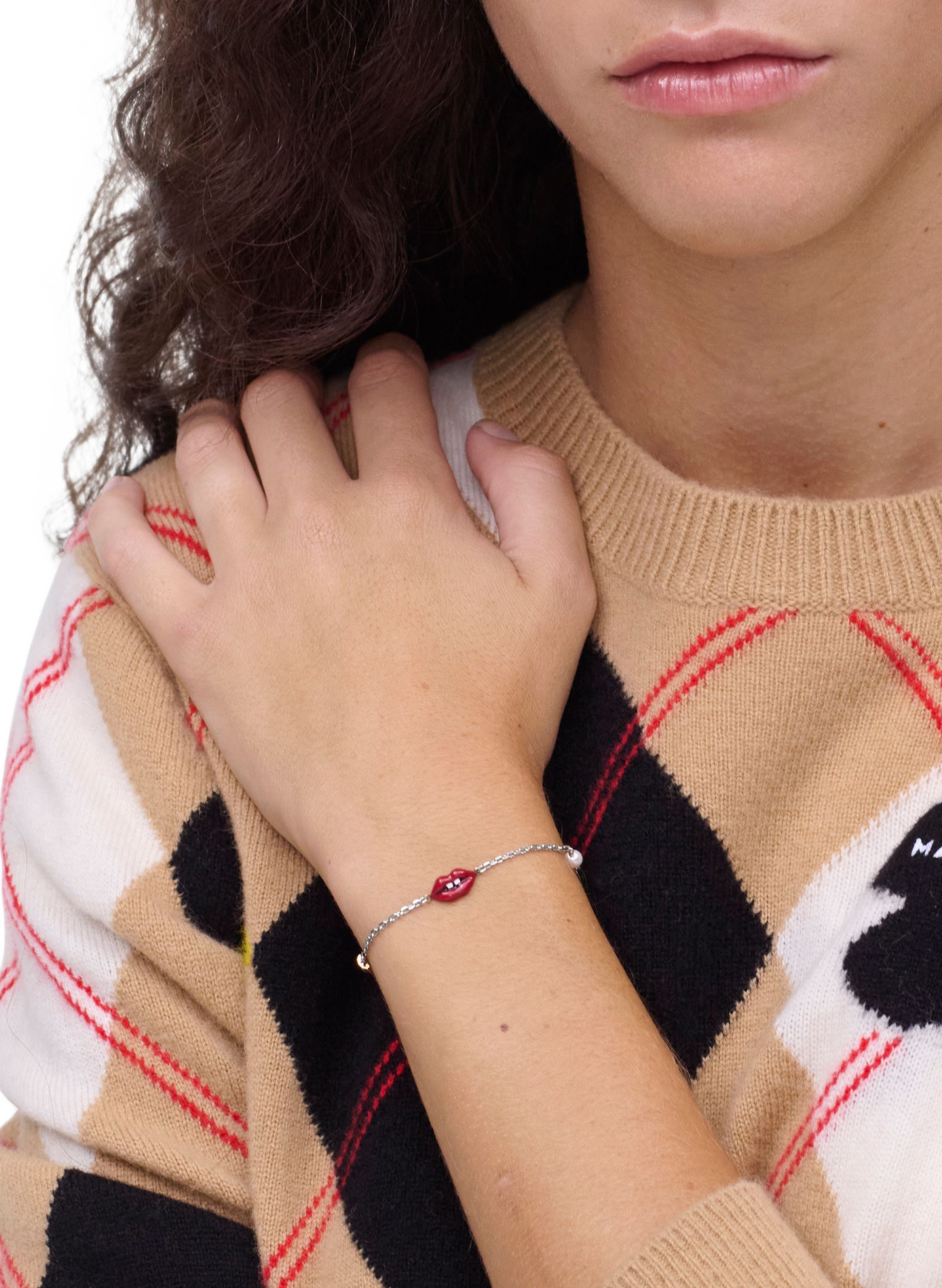 Pulsera The Lips Slider MARC JACOBS Plata
