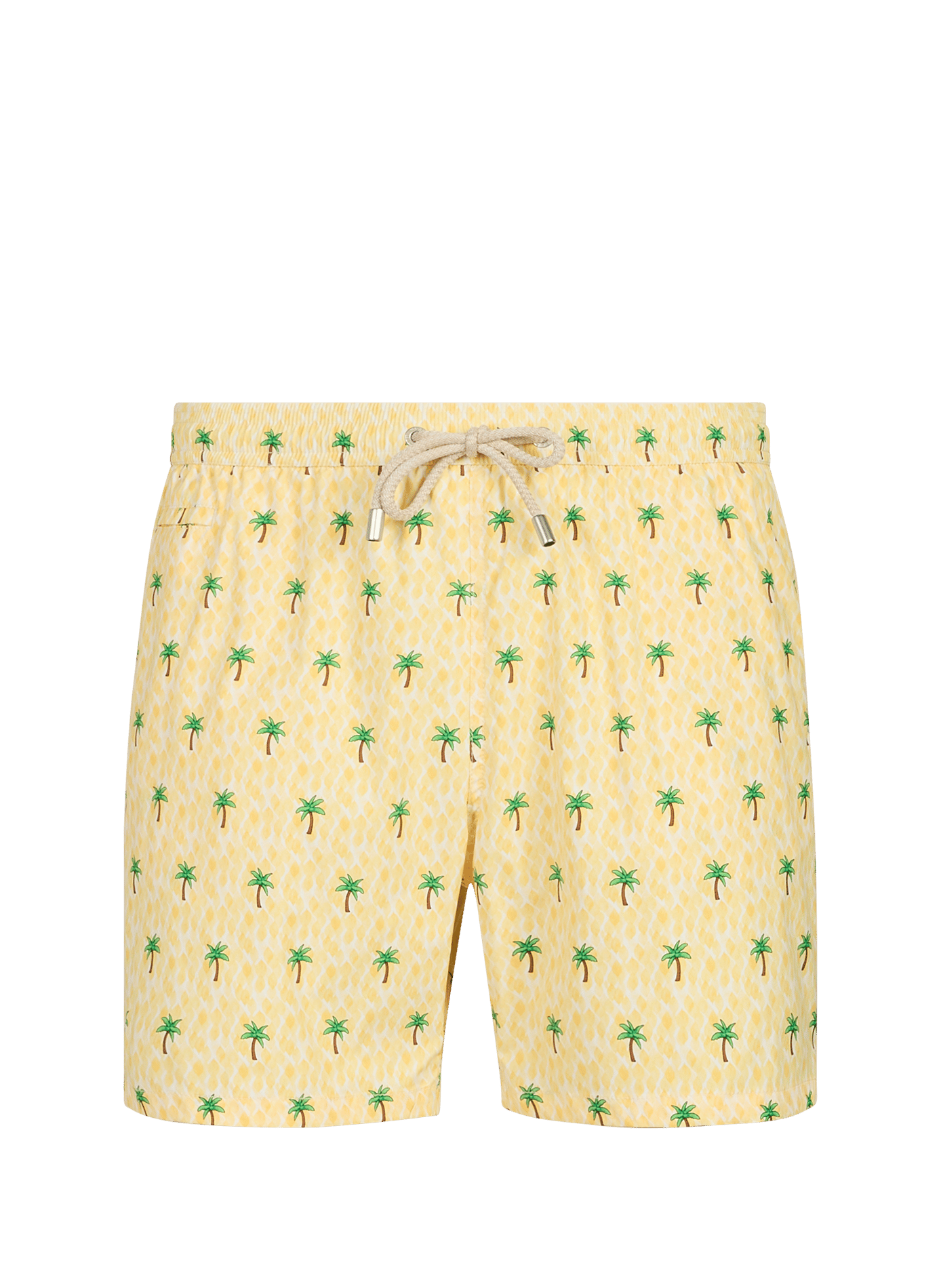 Pantalón corto de baño estampado floral elástico MC2 SAINT BARTH Amarillo