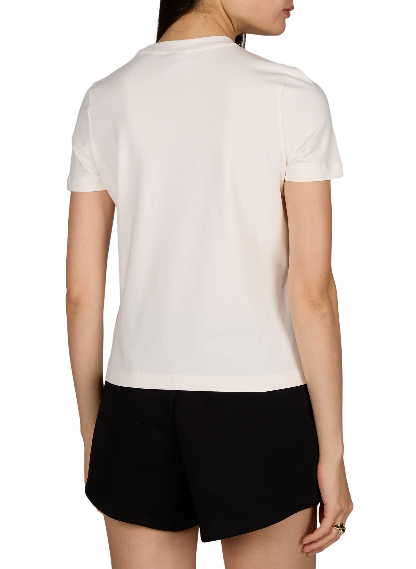 T-Shirt Tracey mit glänzendem Logo aus Baumwollmischung GUESS Weiss