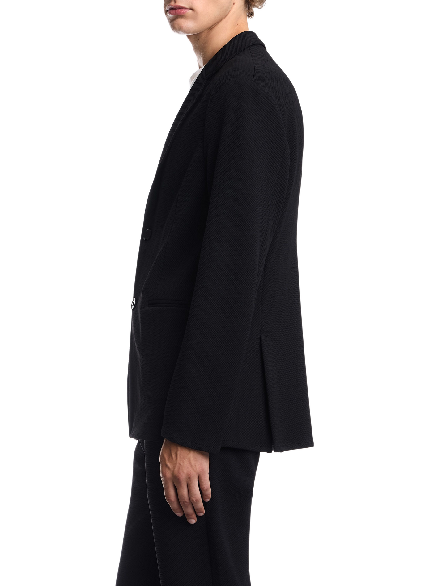 Straight fit jersey blazer | Black EMPORIO ARMANI Men