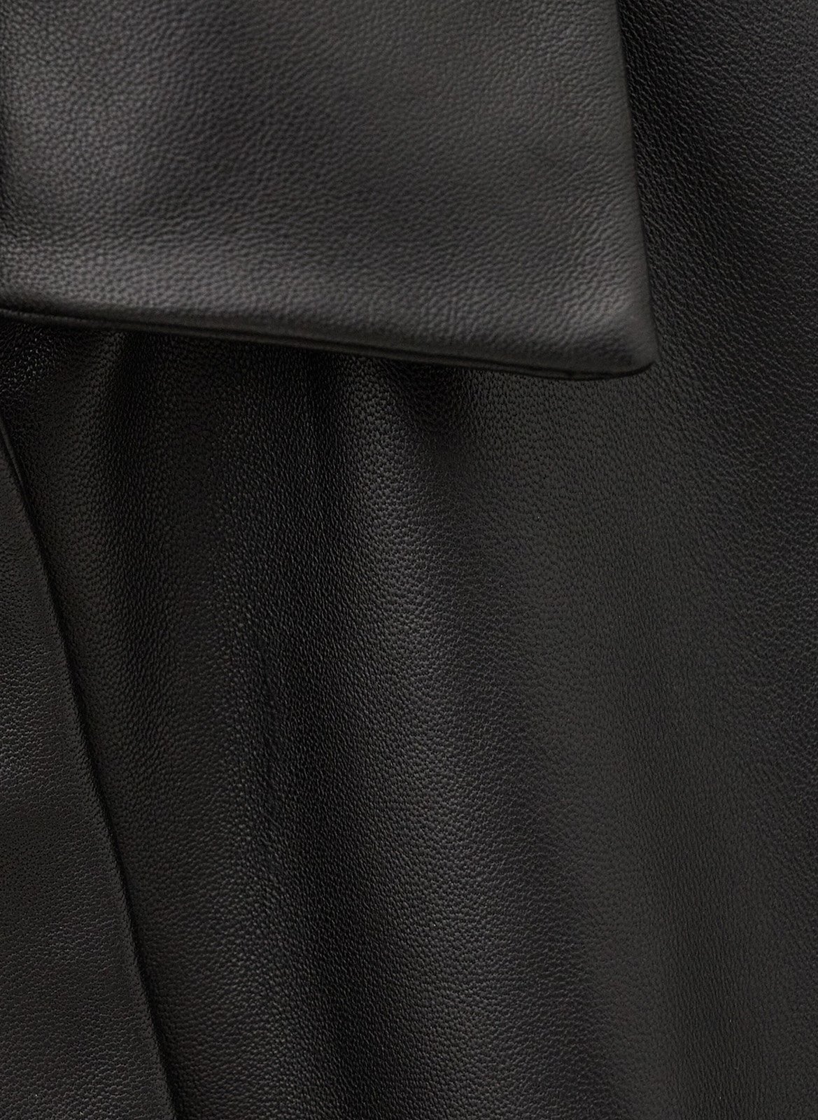 Veste courte cintrée en cuir manita BA&SH Noir