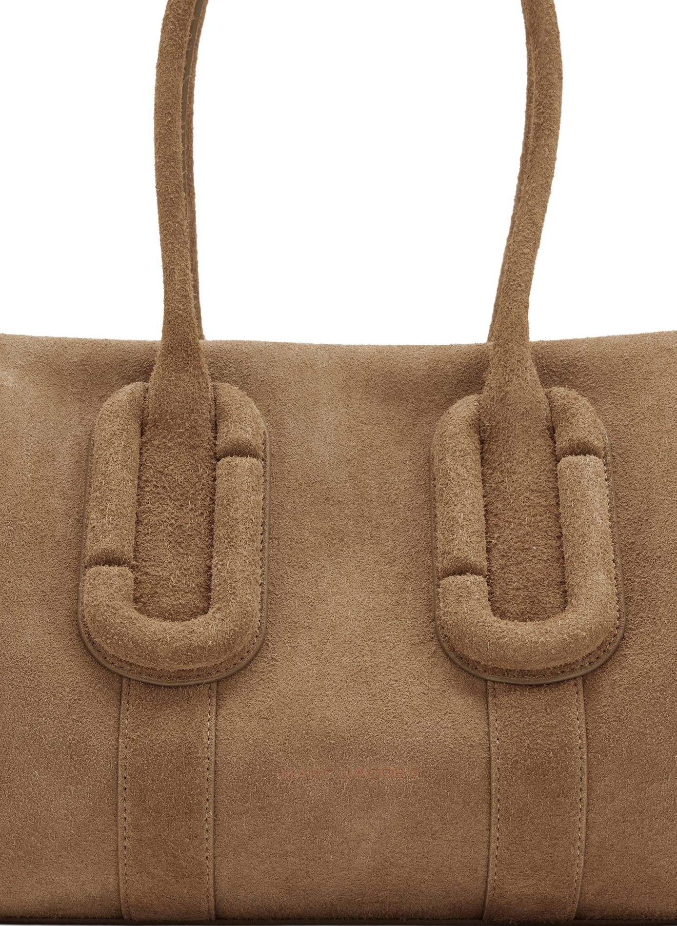 Sac épaule The Babe City Tote en cuir daim MARC JACOBS Marron