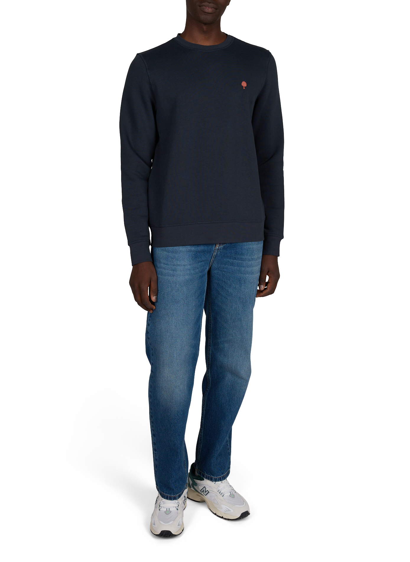 Straight cotton-blend sweatshirt FAGUO Blue