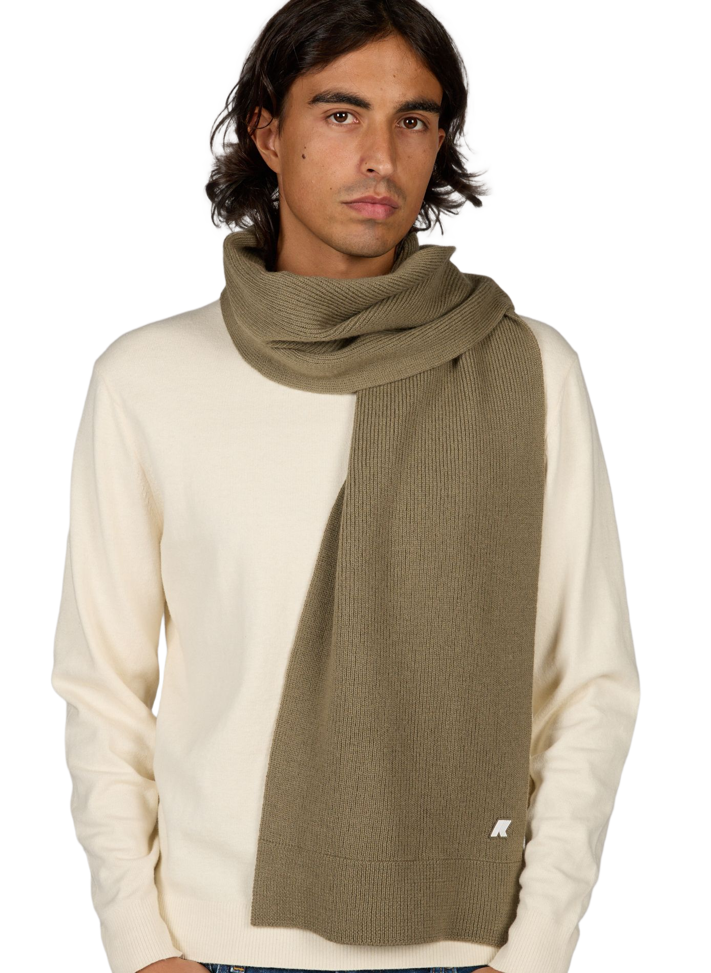 ETIENNE wool scarf K-WAY Khaki
