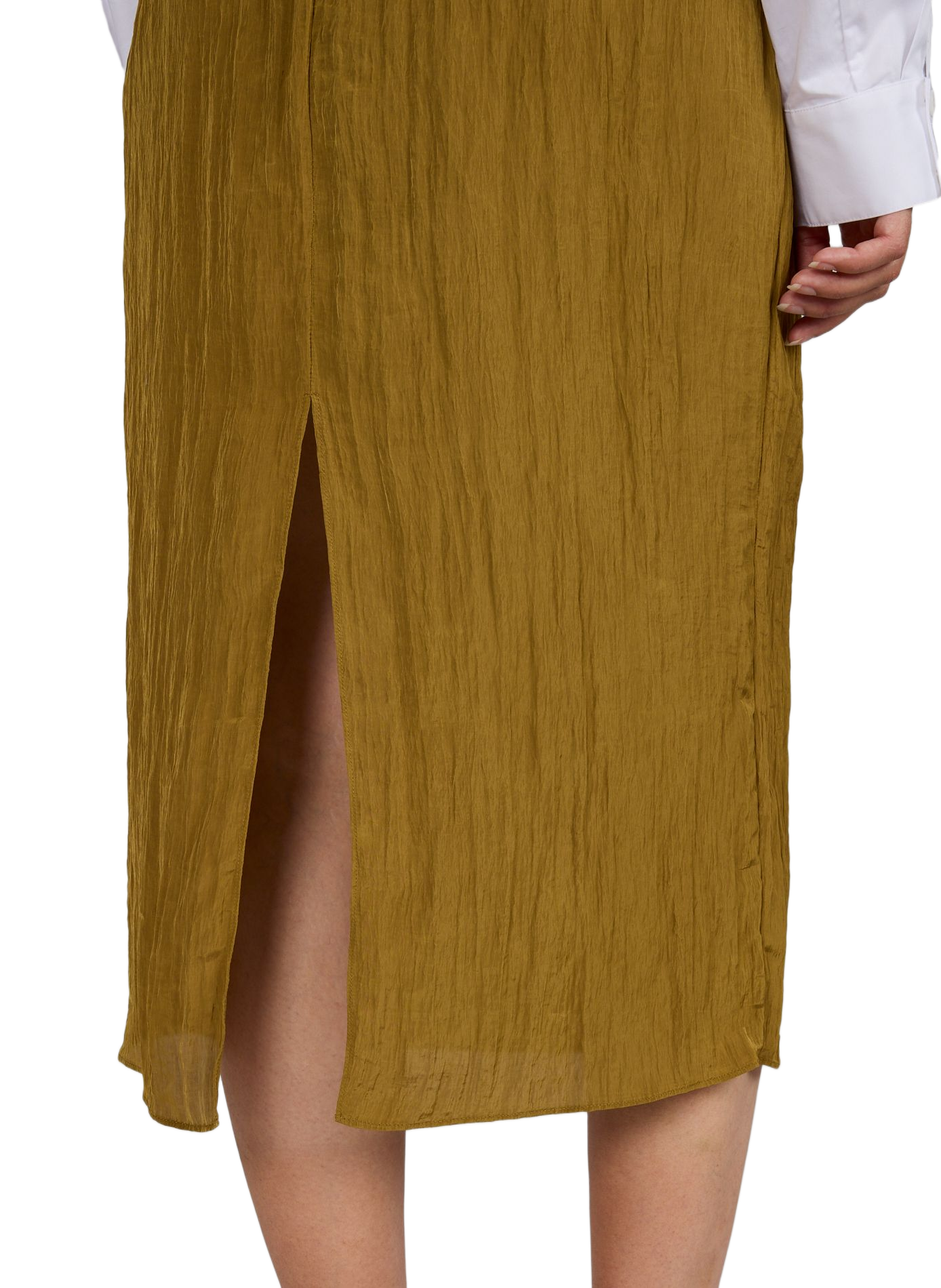 Fluid Midi Skirt TIBI Yellow