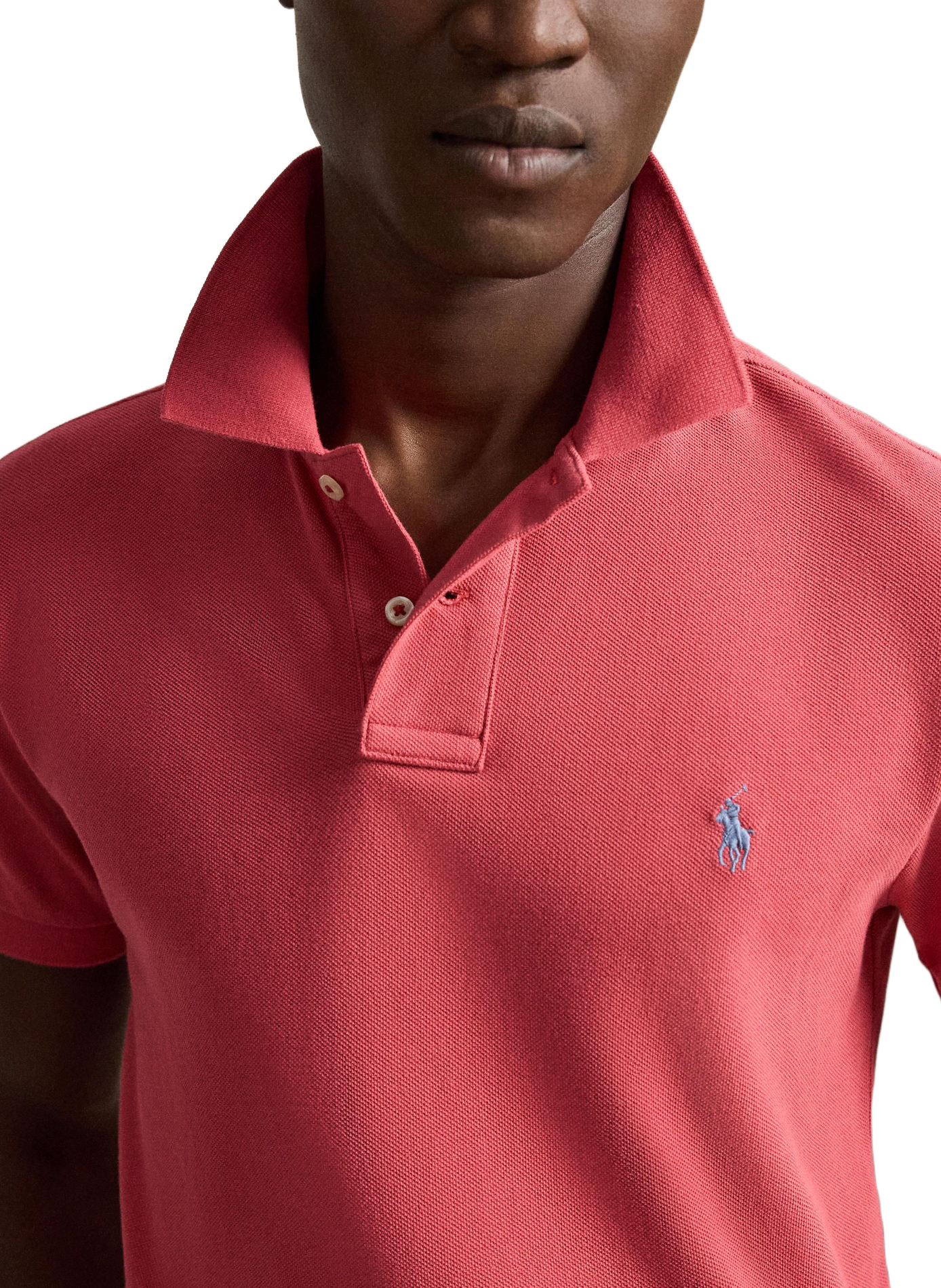 Polo droit en piqué de coton | Rouge POLO RALPH LAUREN Homme