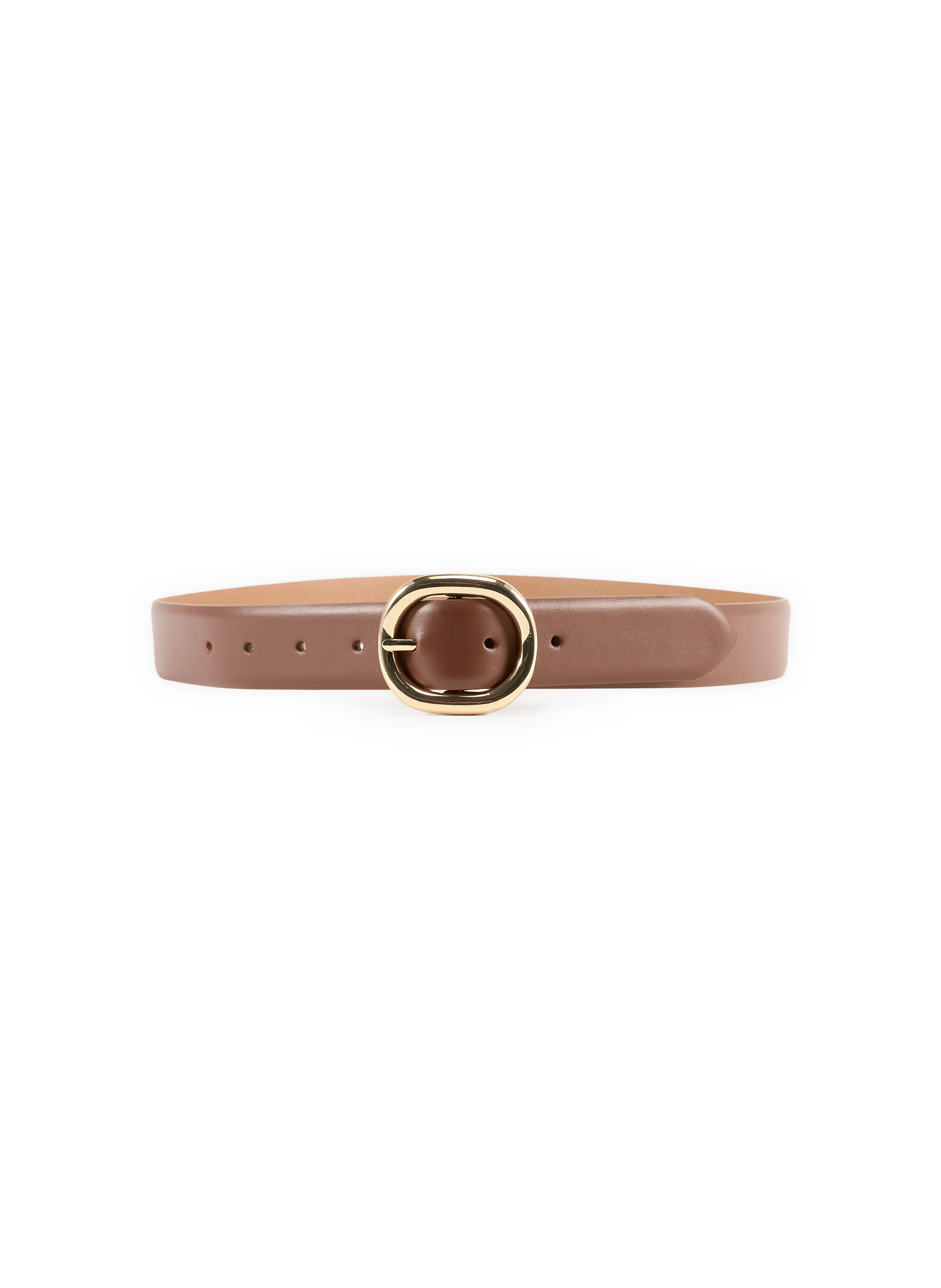 Ceinture à boucle en cuir AU PRINTEMPS PARIS Marron