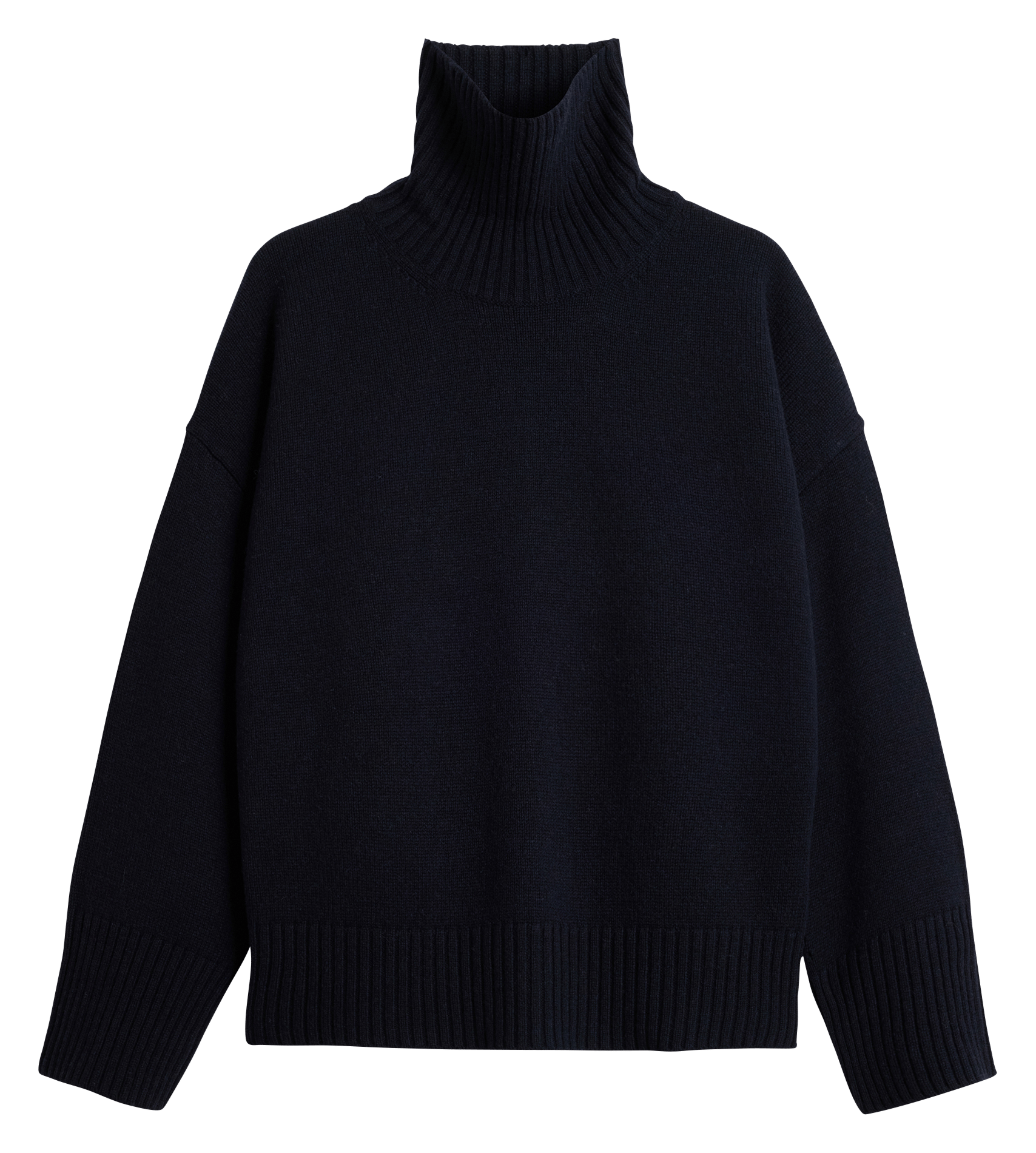 Pull col roulé oversize en laine william SOEUR Bleu