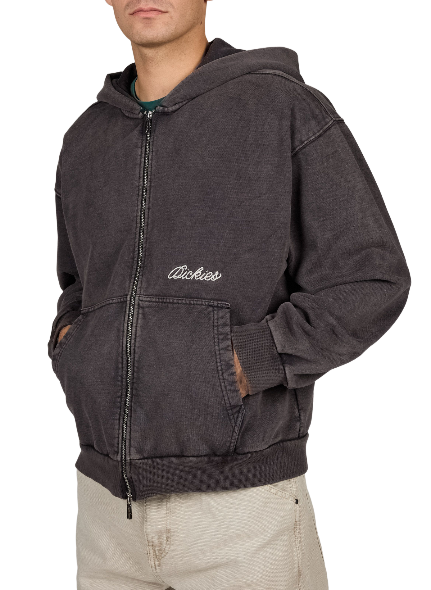 Straight cotton-blend hoodie DICKIES Black