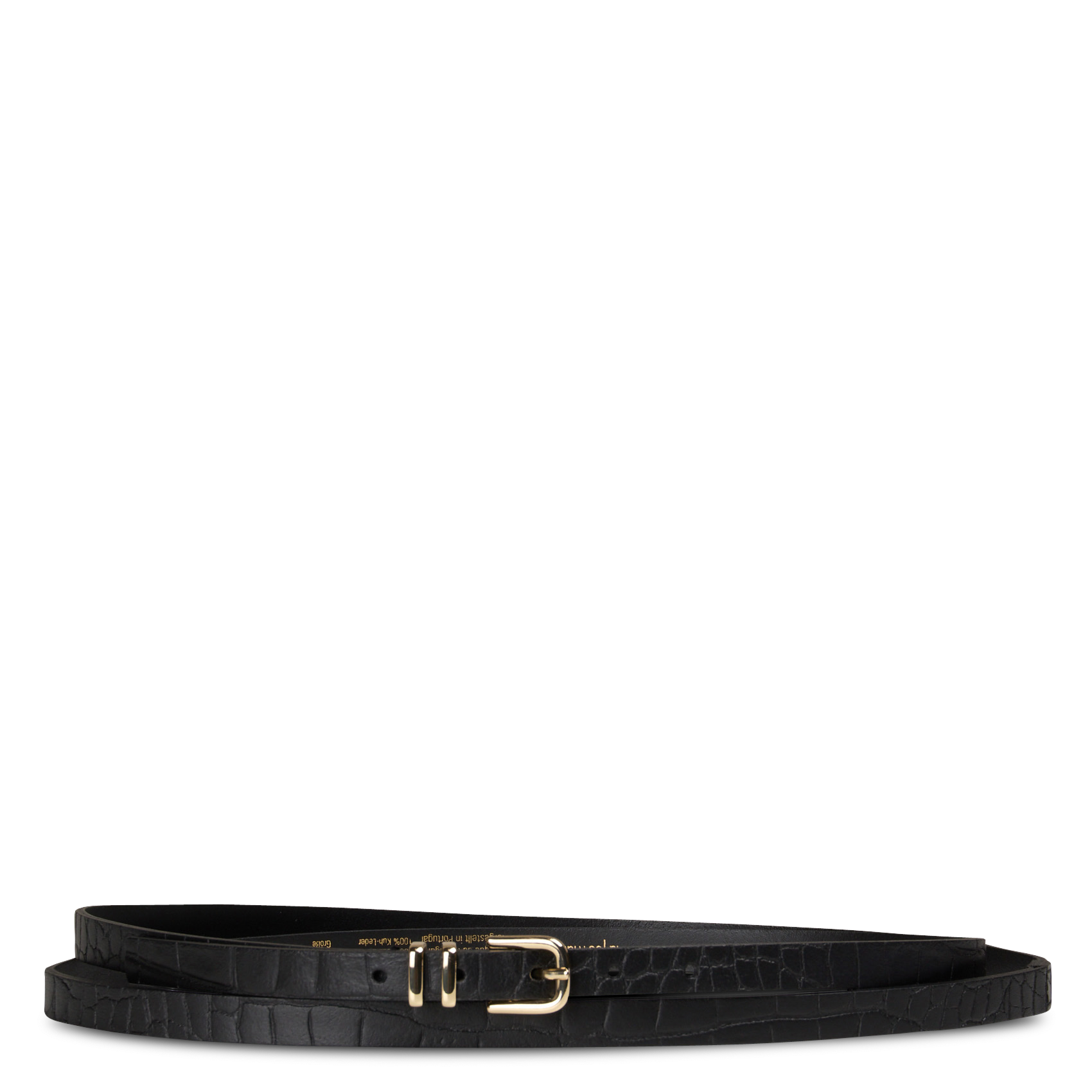 Leren riem LA FEE MARABOUTEE Zwart