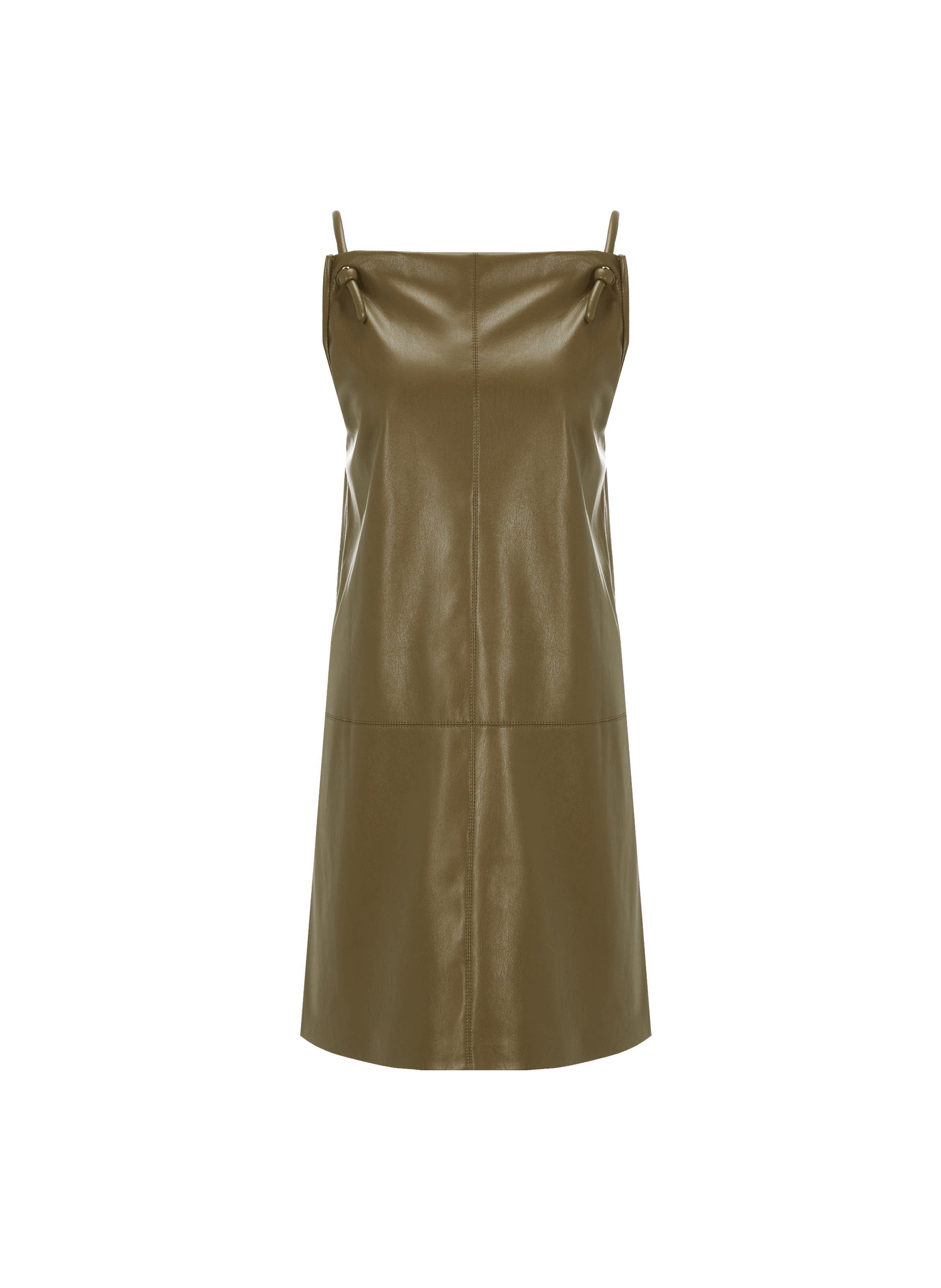 NANUSHKA Robe Claire en cuir vegan Vert