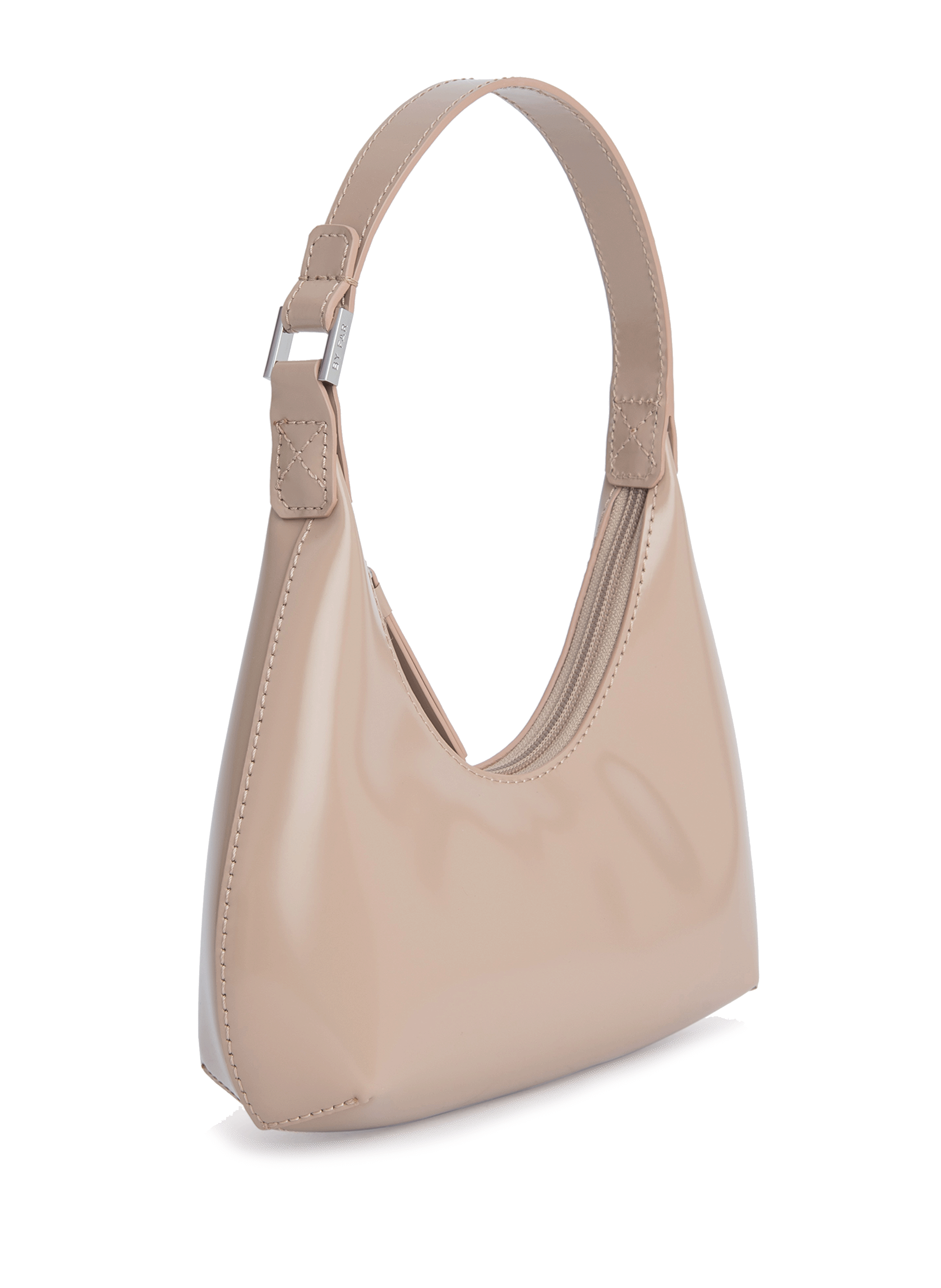 Mini sac Amber en cuir  BY FAR Beige