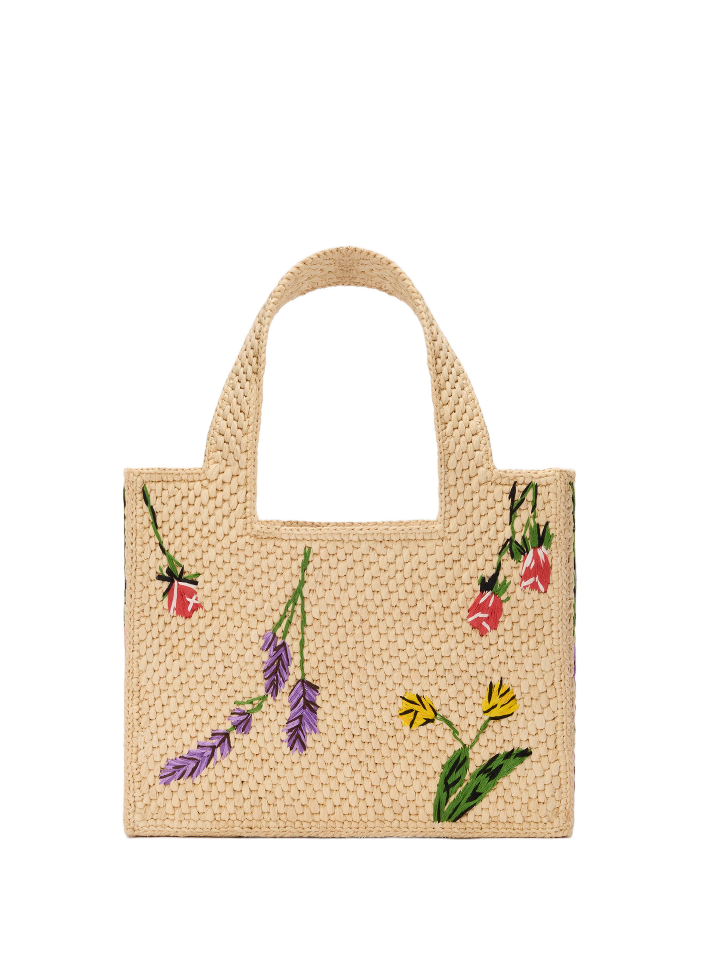 Bag LOEWE made of raffia and leather LOEWE Beige