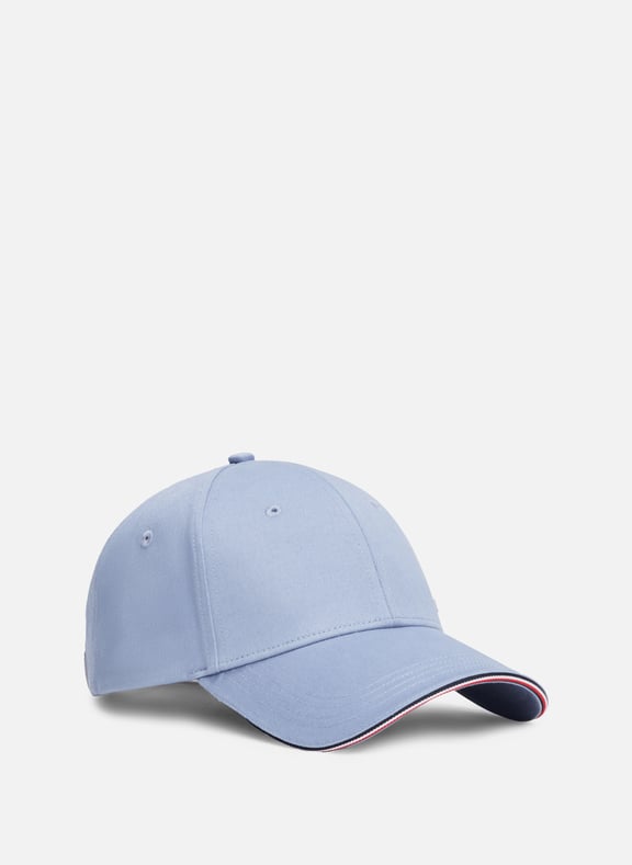 Cotton Logo Baseball Cap Blue by TOMMY HILFIGER TOMMY HILFIGER Cotton Logo Baseball Cap Blue