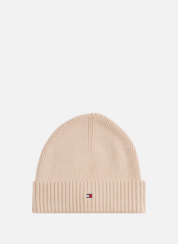 Bonnet en coton Beige by TOMMY HILFIGER TOMMY HILFIGER Bonnet en coton Beige