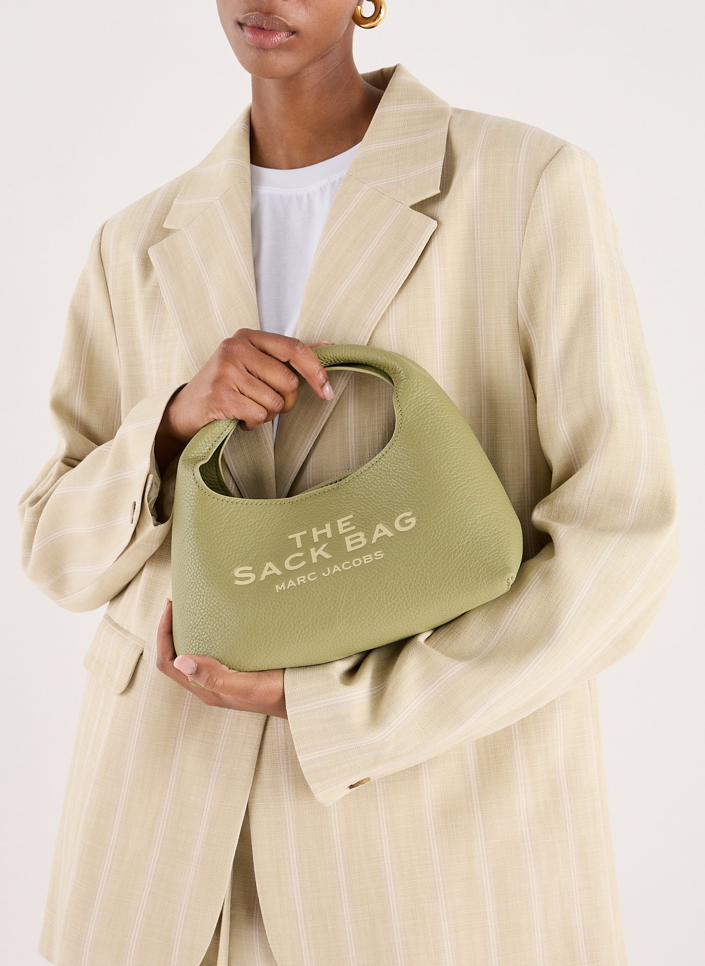 Sac à main The Mini Sack Bag MARC JACOBS Vert