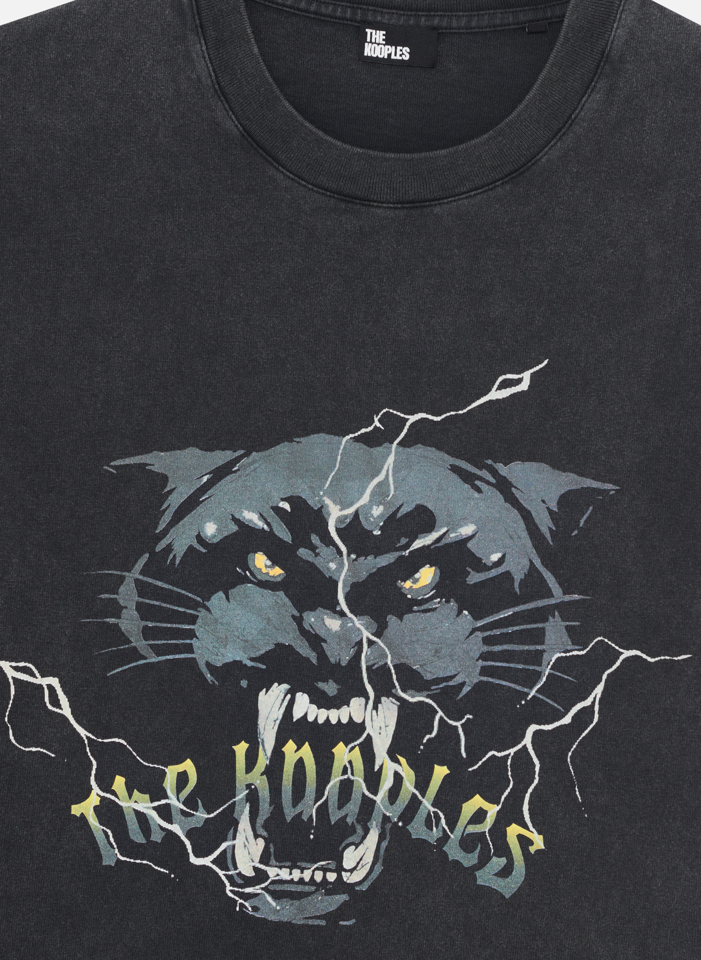 T-shirt avec sérigraphie 'panther head' THE KOOPLES Noir