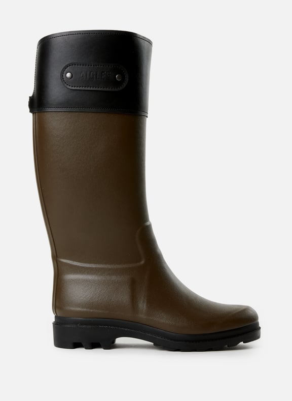 Cottage rain boots Khaki by AIGLE AIGLE Cottage rain boots Khaki