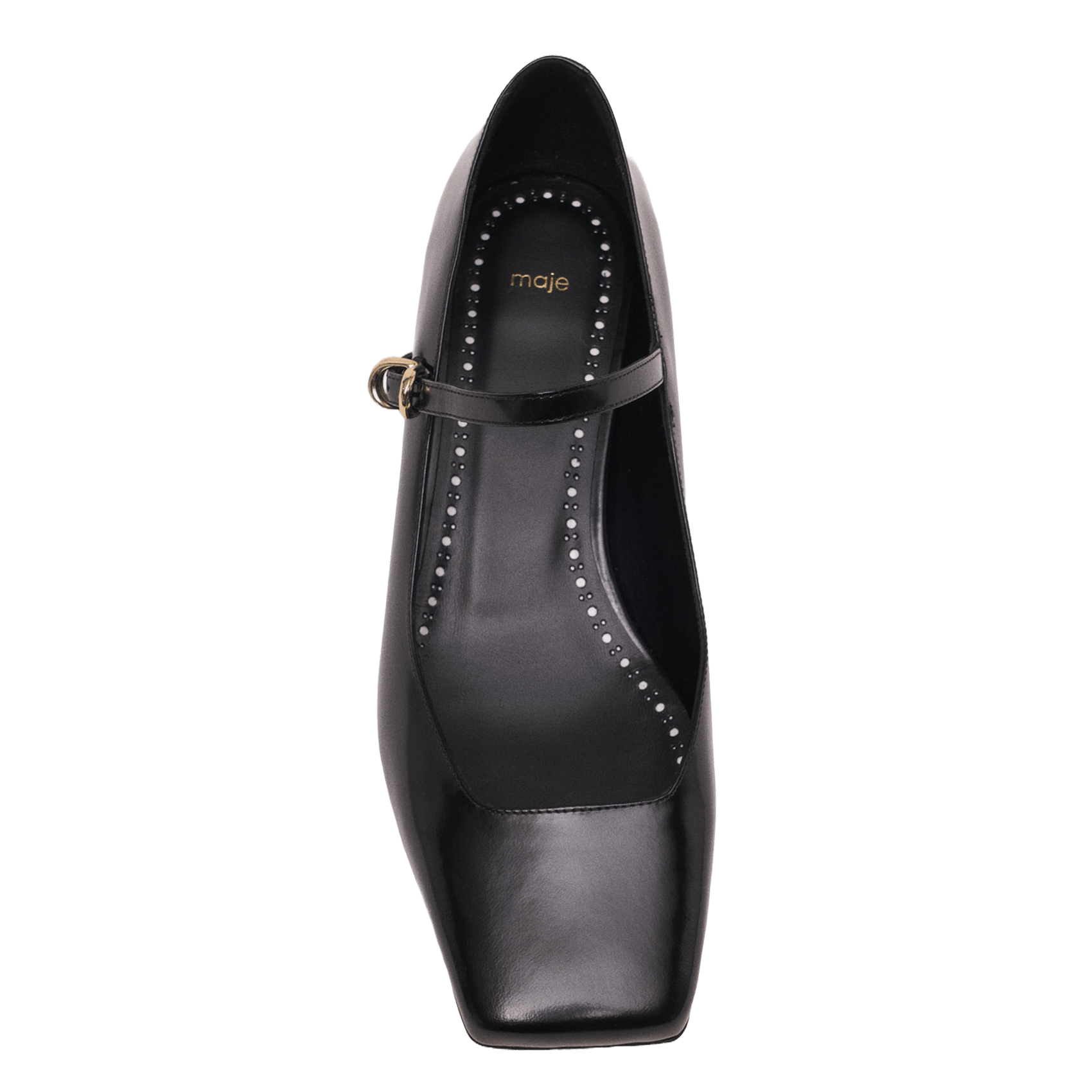 Escarpins en cuir MAJE Noir