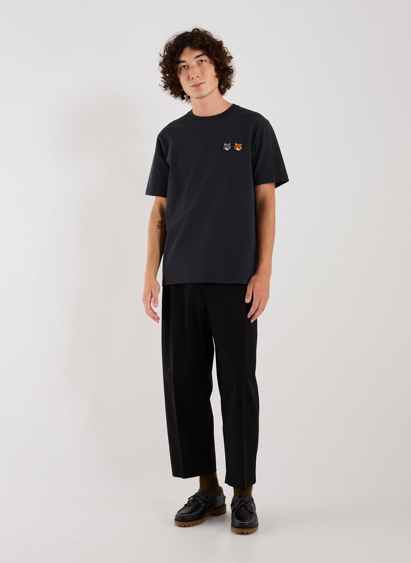 Short pleated pants MAISON KITSUNÉ Black