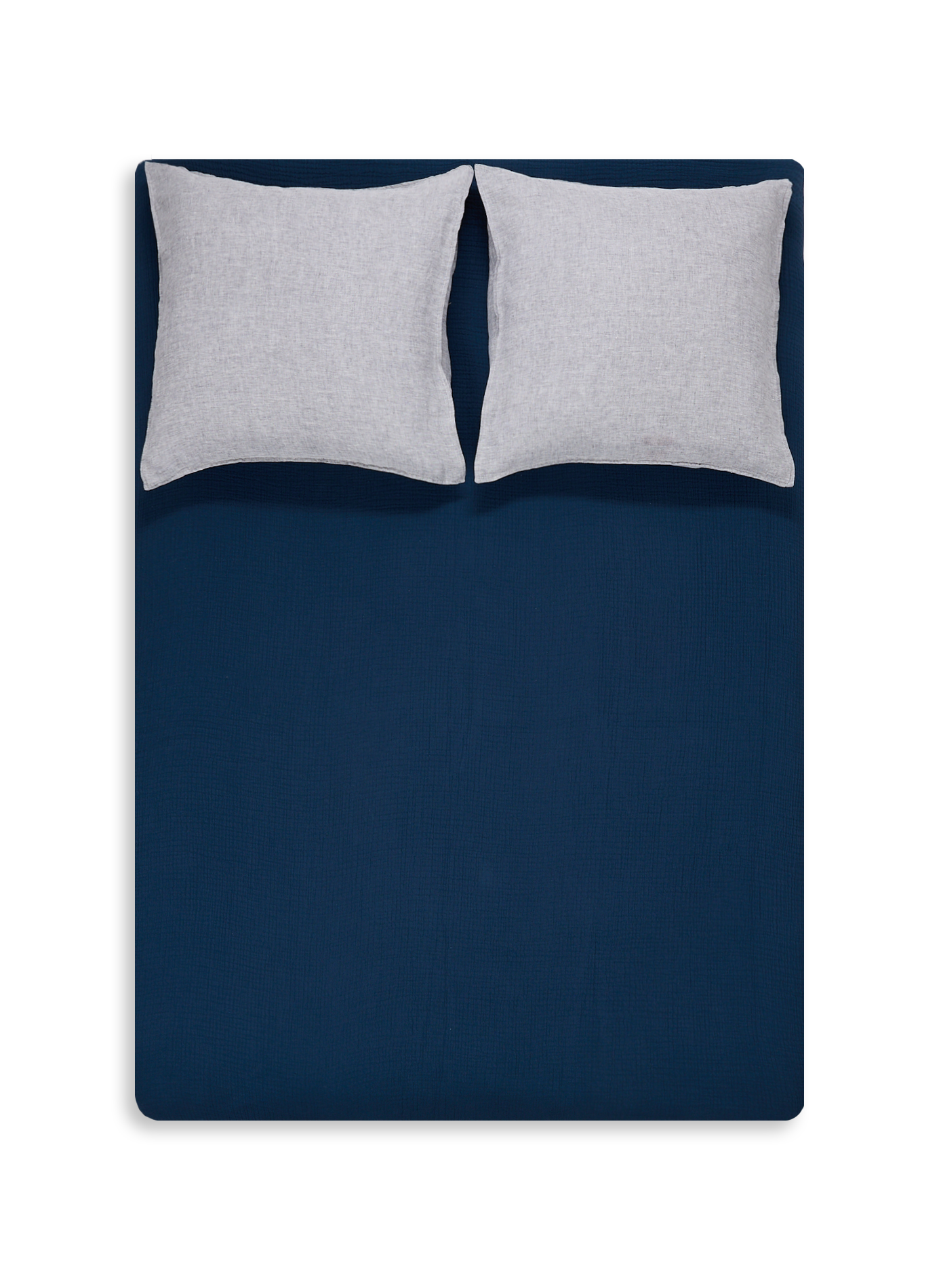 Couvre-lit en gaze de coton AU PRINTEMPS PARIS Bleu