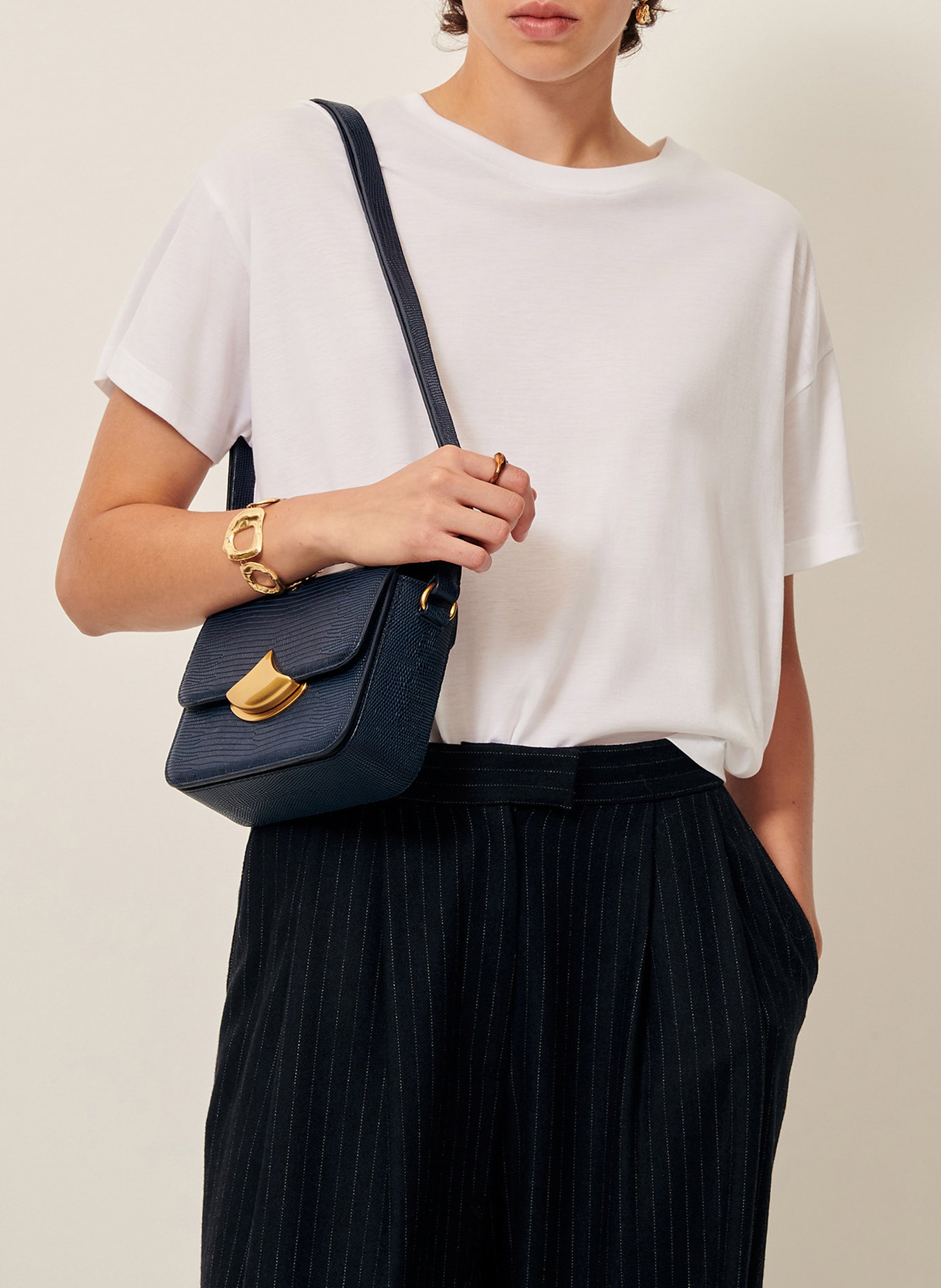 Tee-shirt oversize col rond too SESSUN Blanc