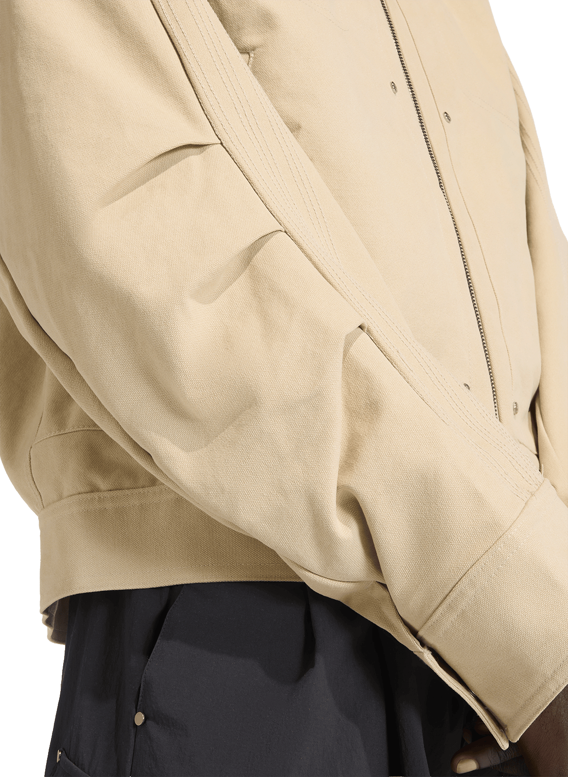 Veste Bomber avec clous ADIDAS Beige