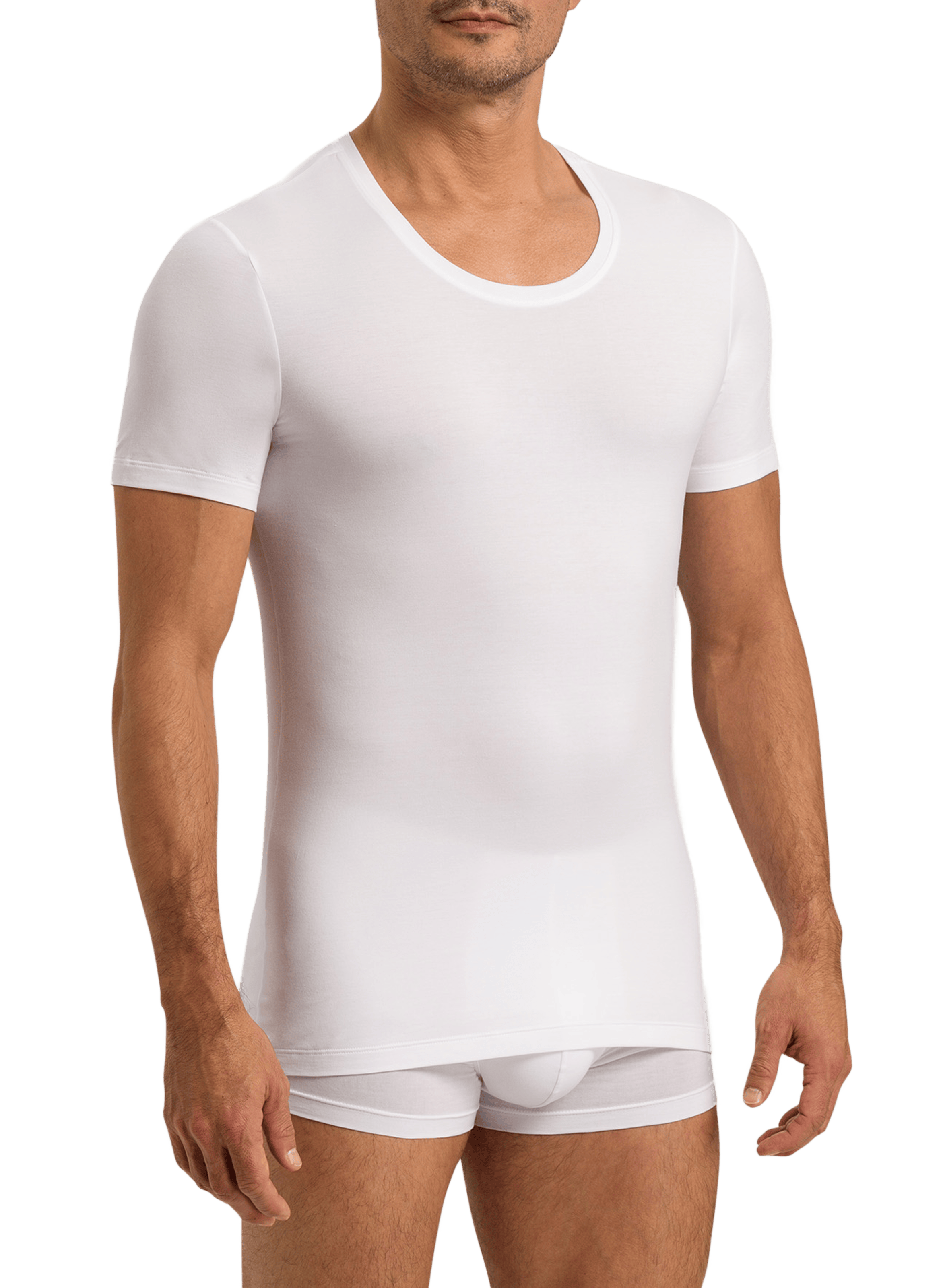HANRO T-shirt en coton Blanc
