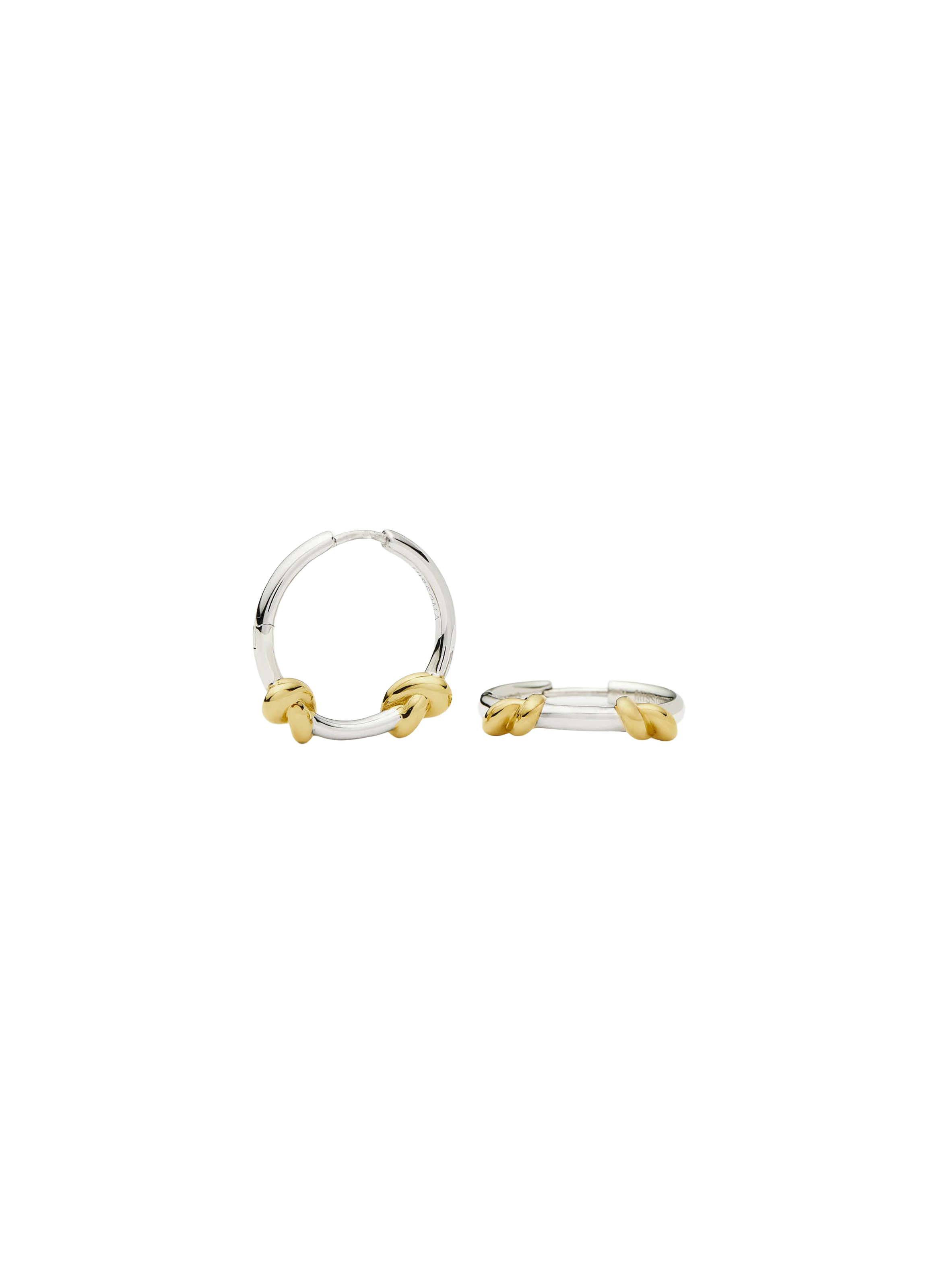 Lucy Williams hoop earrings in brass and gold-plated MISSOMA Multicolour