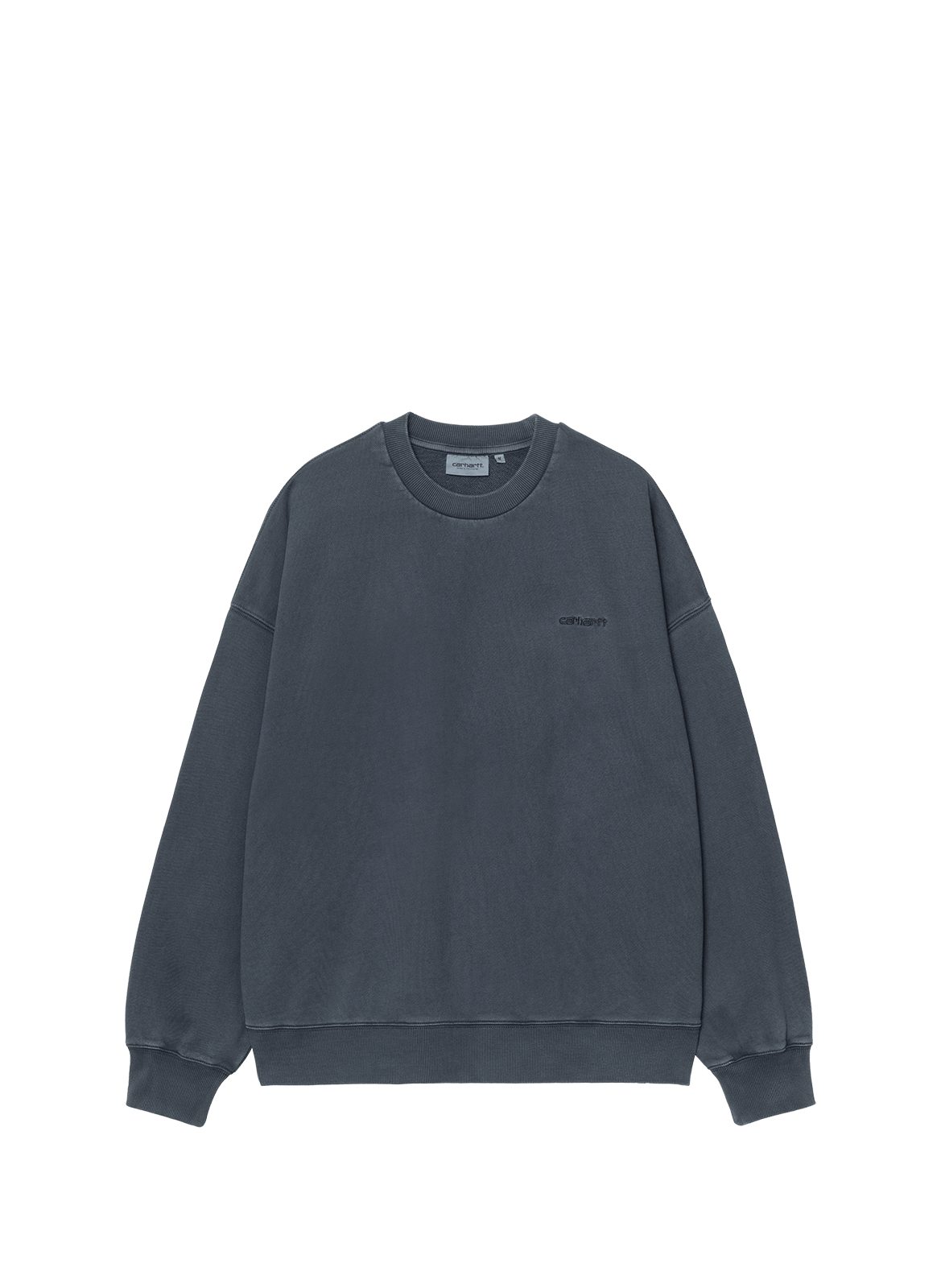 Oversized cotton logo sweater CARHARTT WIP Grey