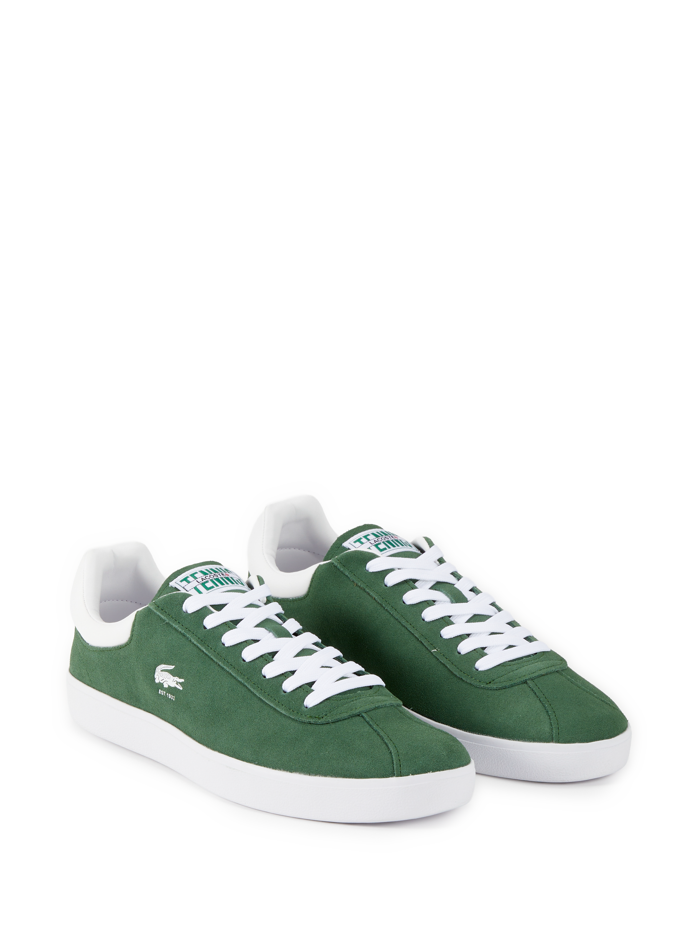Baseshot leather sneakers LACOSTE Grey