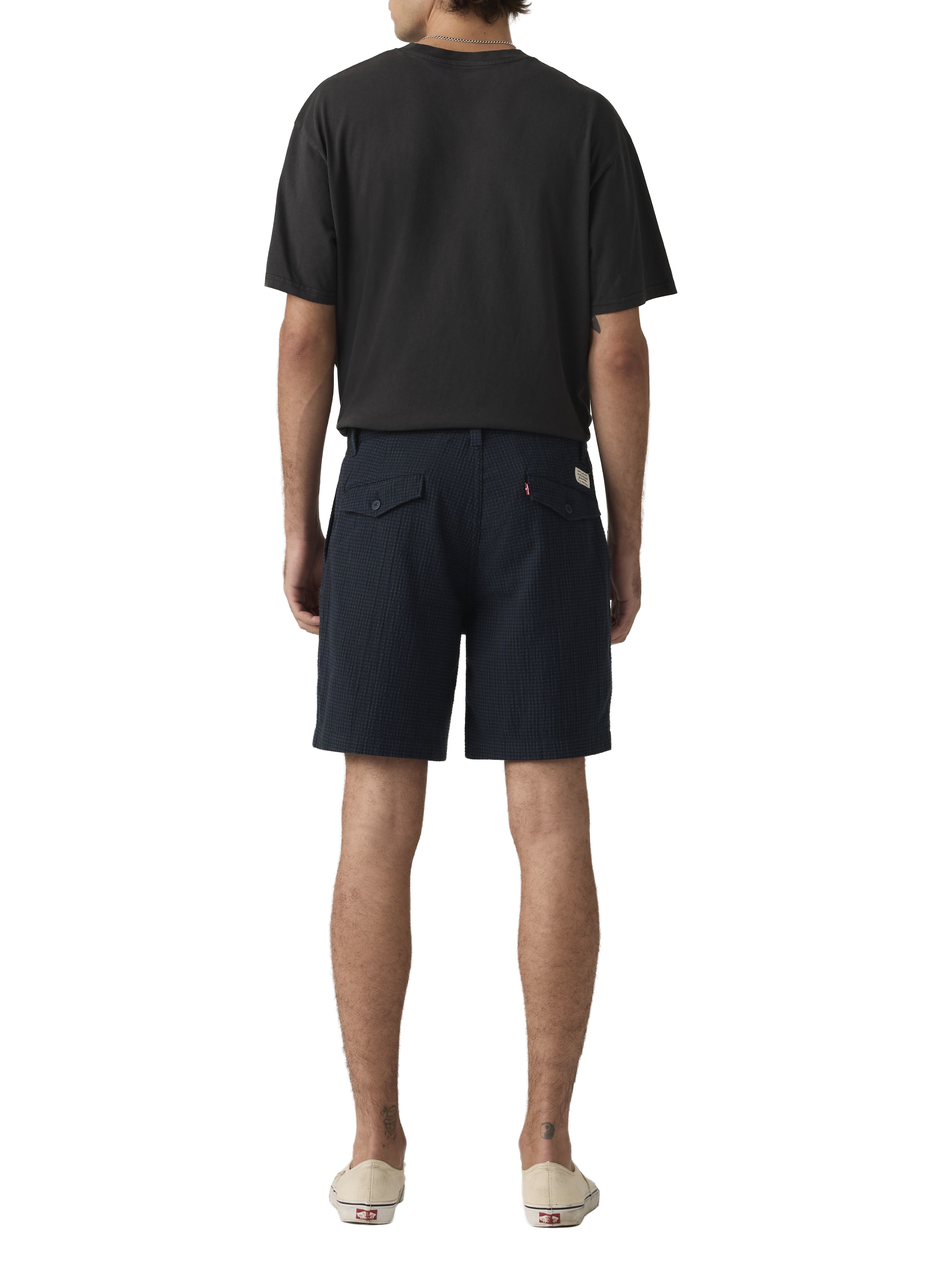 Shorts droit en coton mélangé LEVI'S Bleu