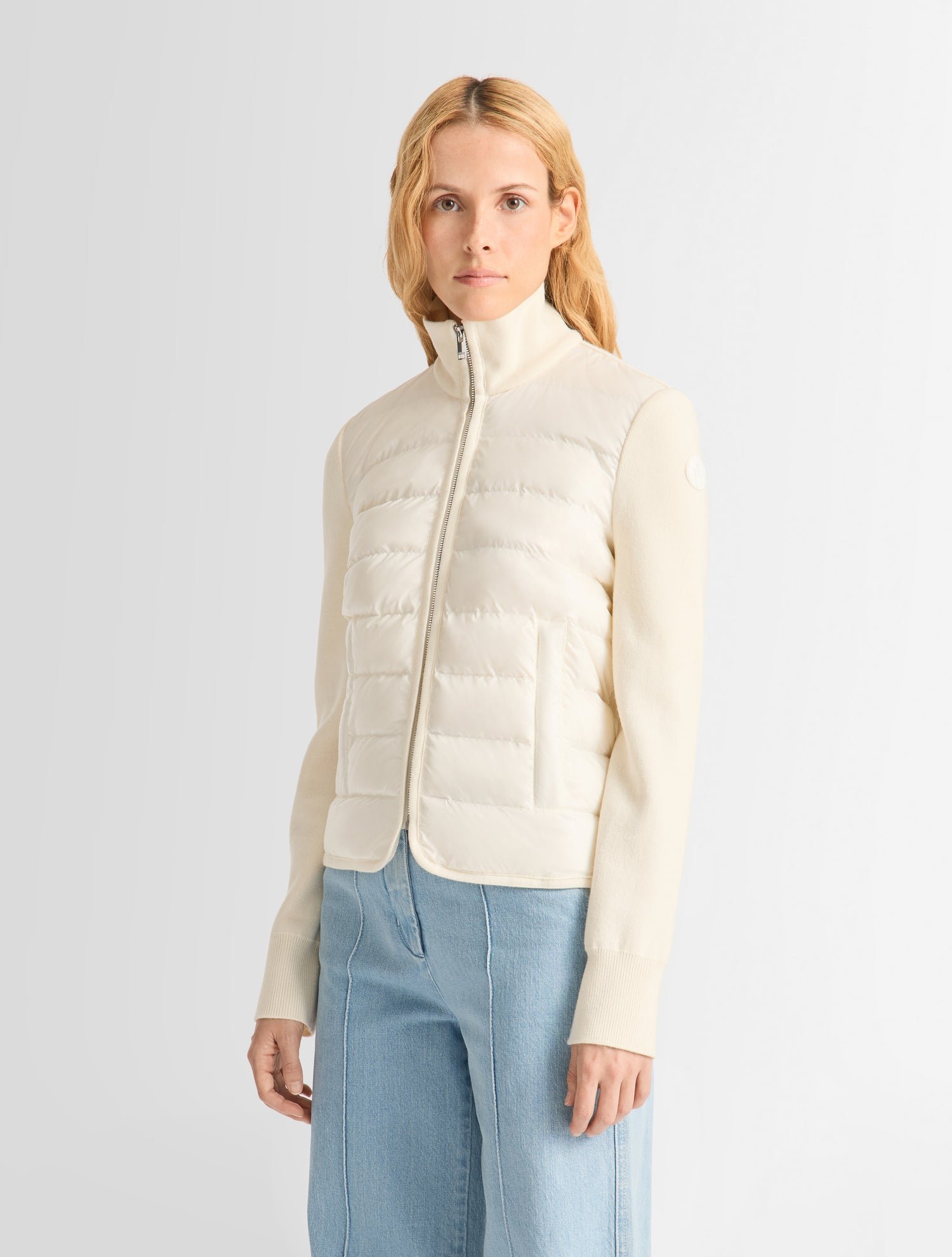 Blouson somarra col montant coupe regular FUSALP Blanc
