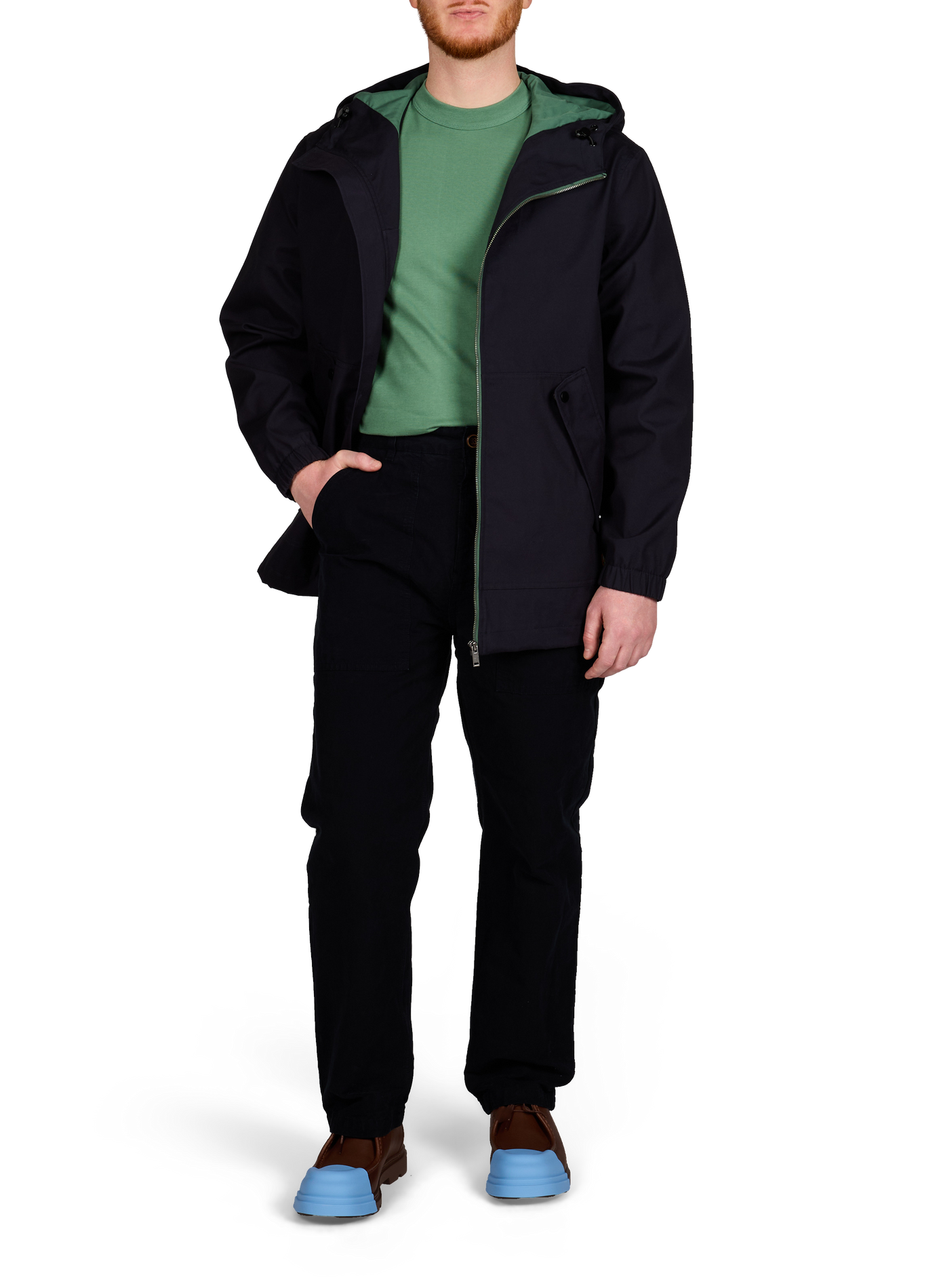 Oversized cotton hoodie ARMOR-LUX Blue