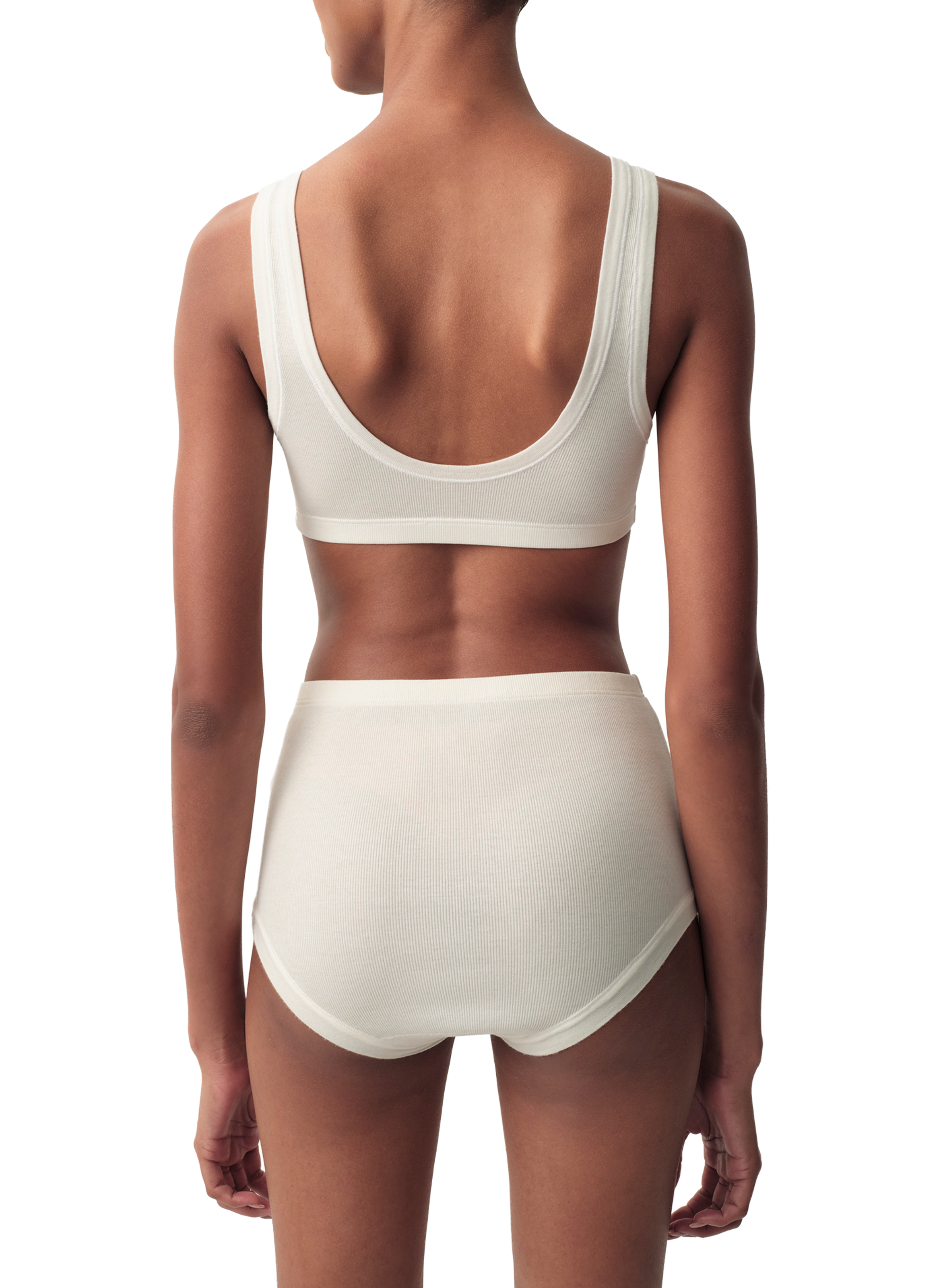 Agnes blended cotton bralette CALVIN KLEIN COLLECTION White
