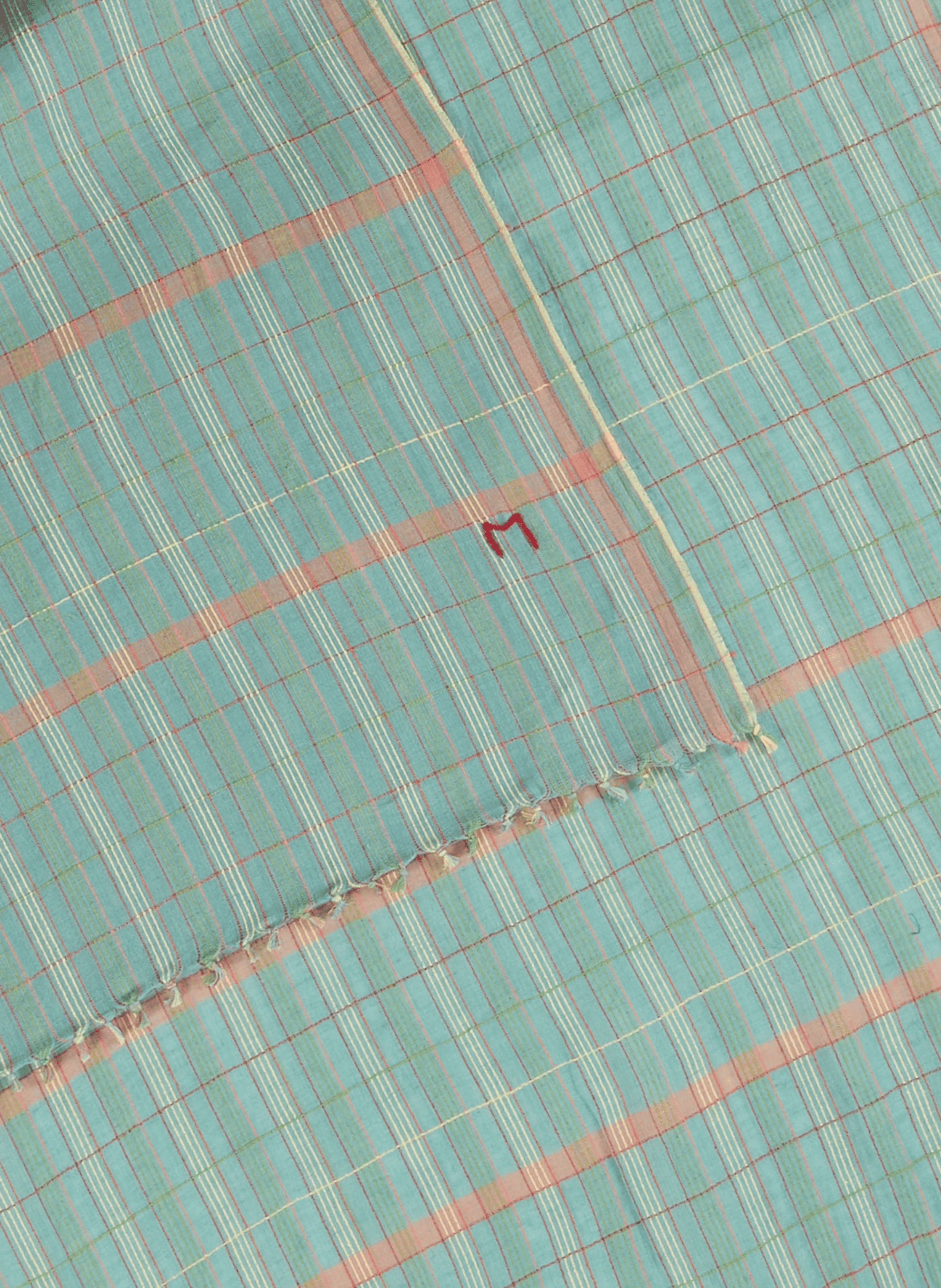 Checkered Cotton Scarf MOISMONT Multicolour