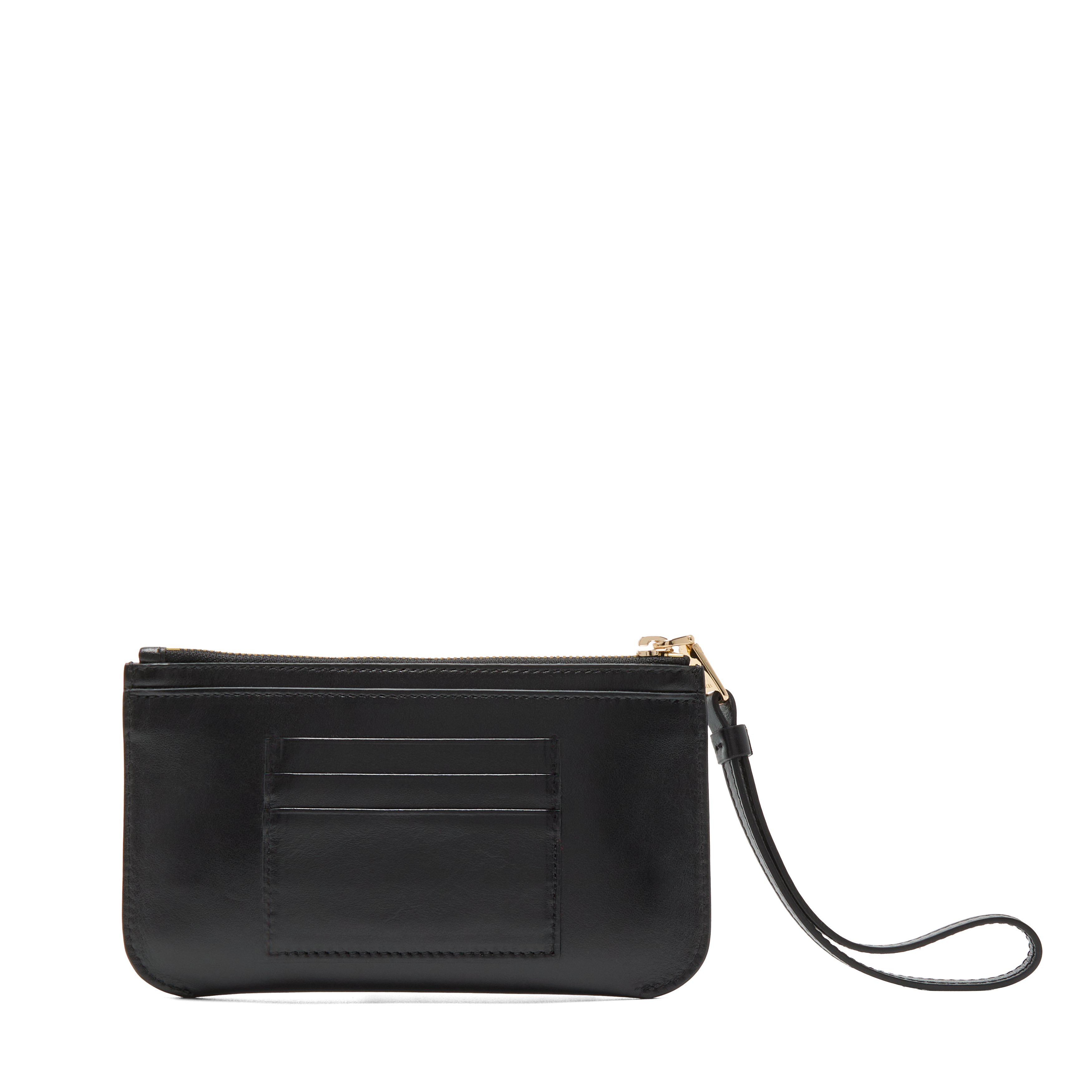 Pochette zippée m origami de lancel en cuir LANCEL Noir