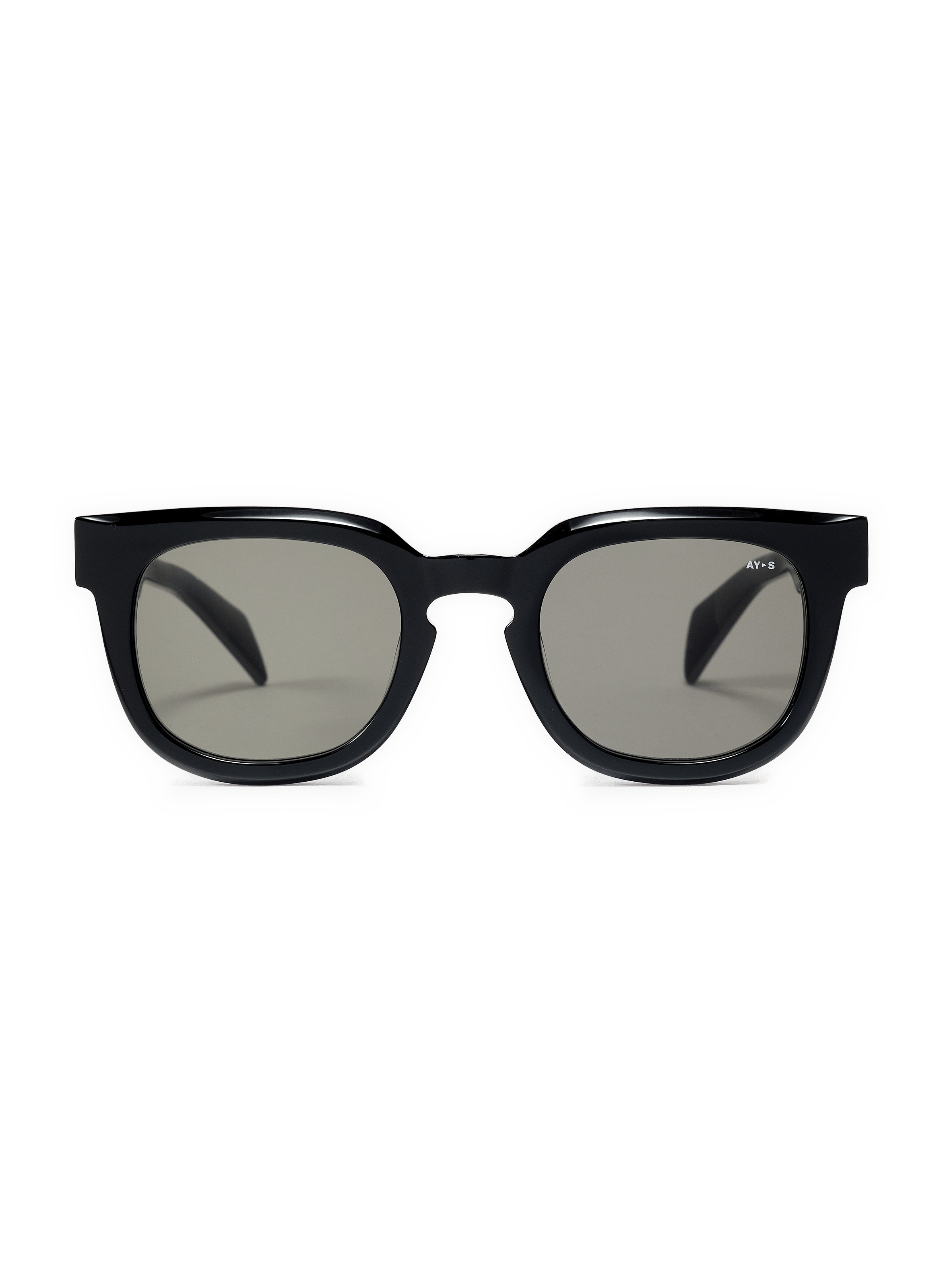 Lunettes de soleil unies en acétate AY STUDIOS Noir