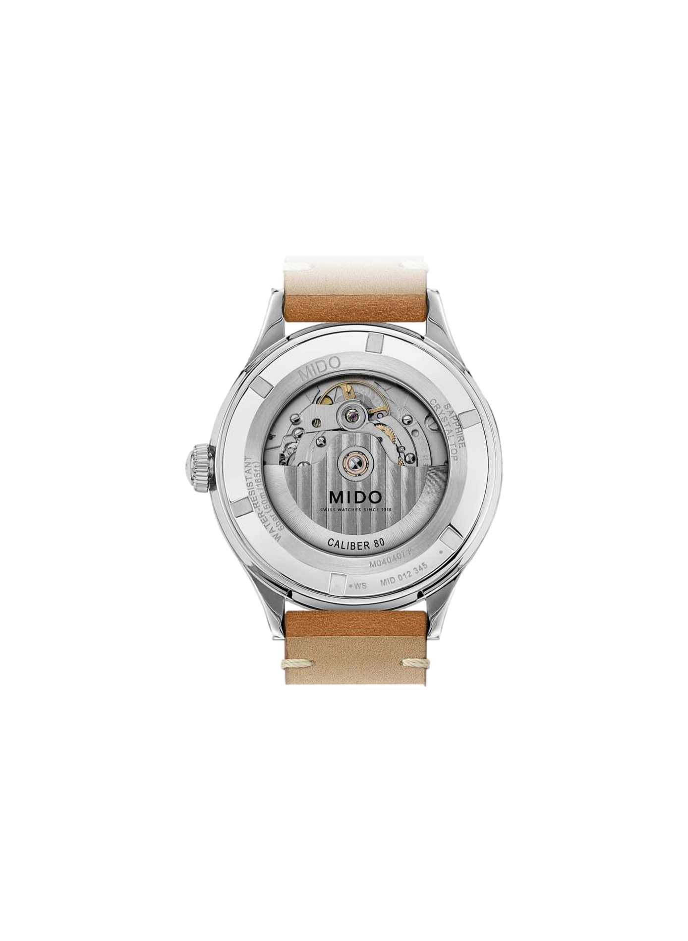 Montre Multifort Patrimony en acier inoxydable MIDO Bleu