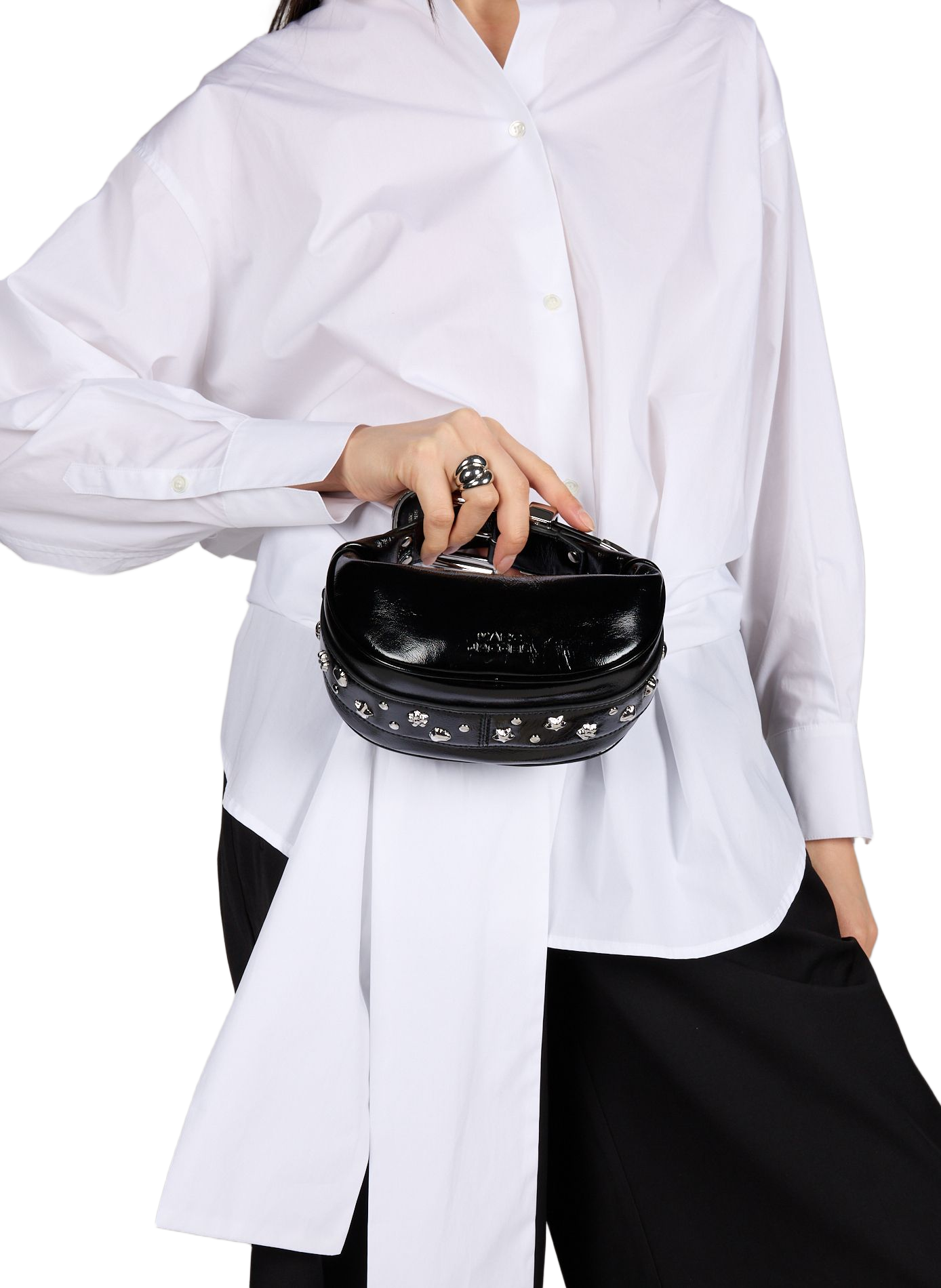 The Party leather handbag MARC JACOBS Black