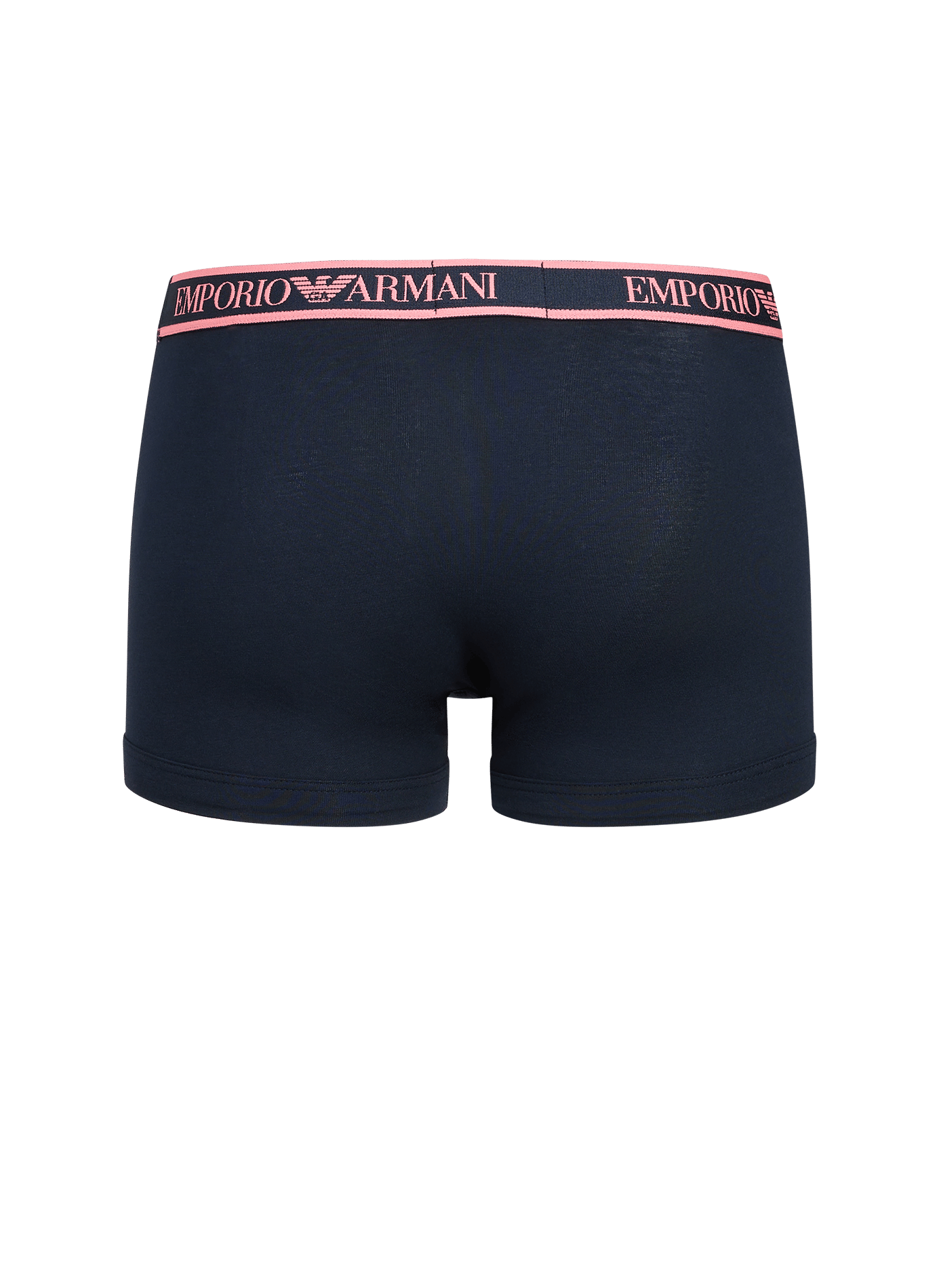 Set of three plain boxers in blended cotton EMPORIO ARMANI Blue