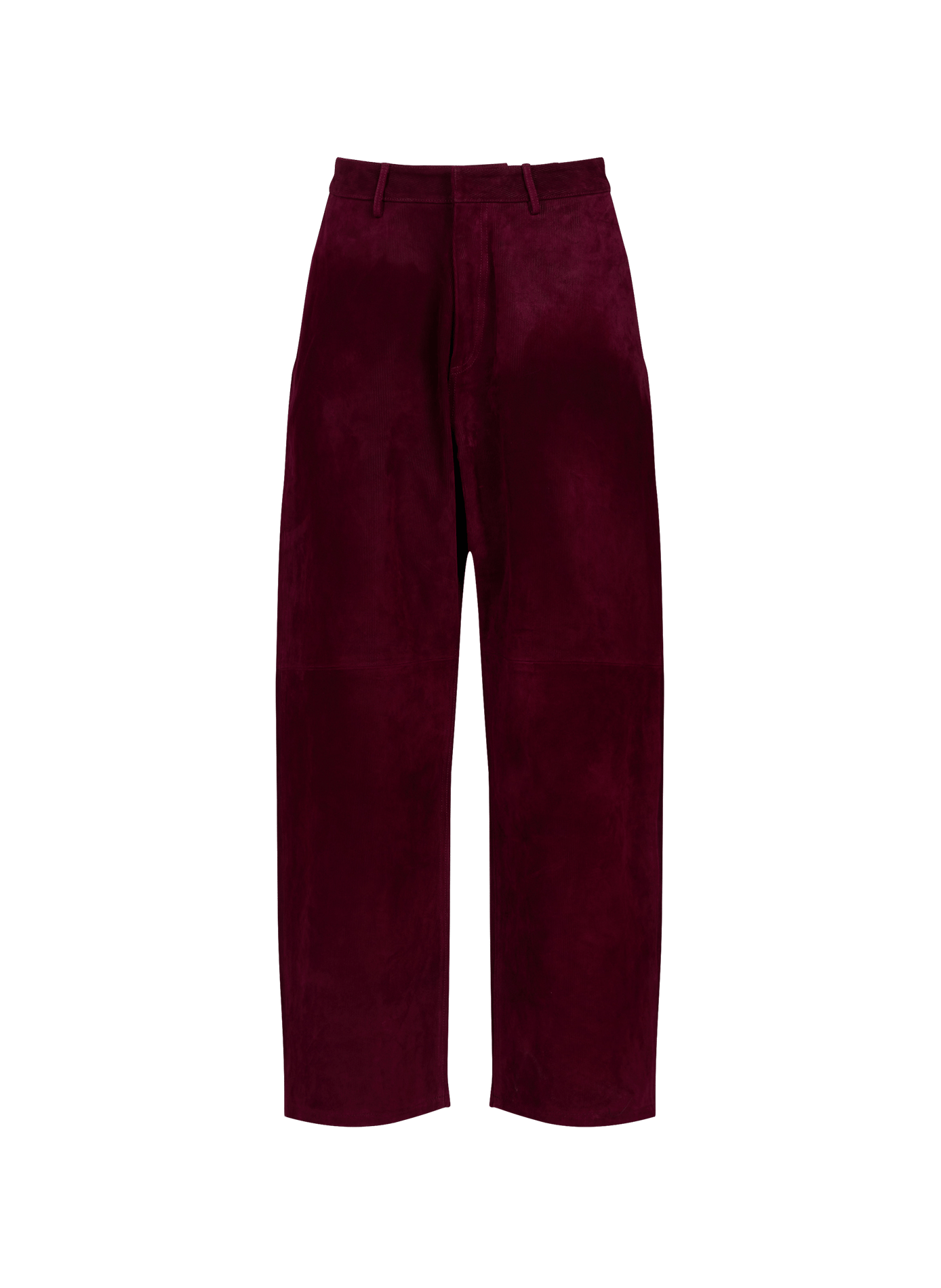 Samthose aus Veloursleder 424 Rot