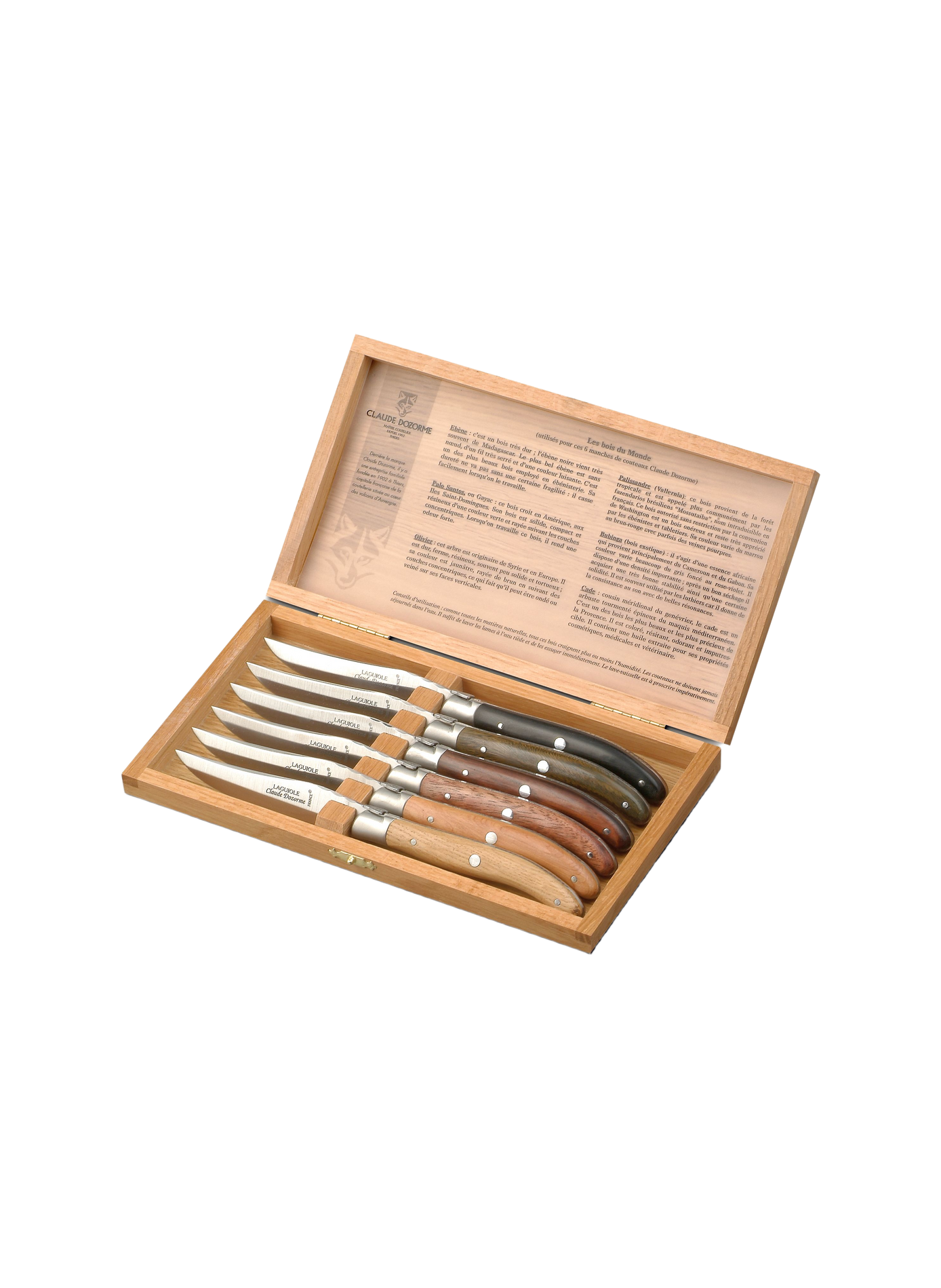 Set of 6 Laguiole knives DOZORME Multicolour